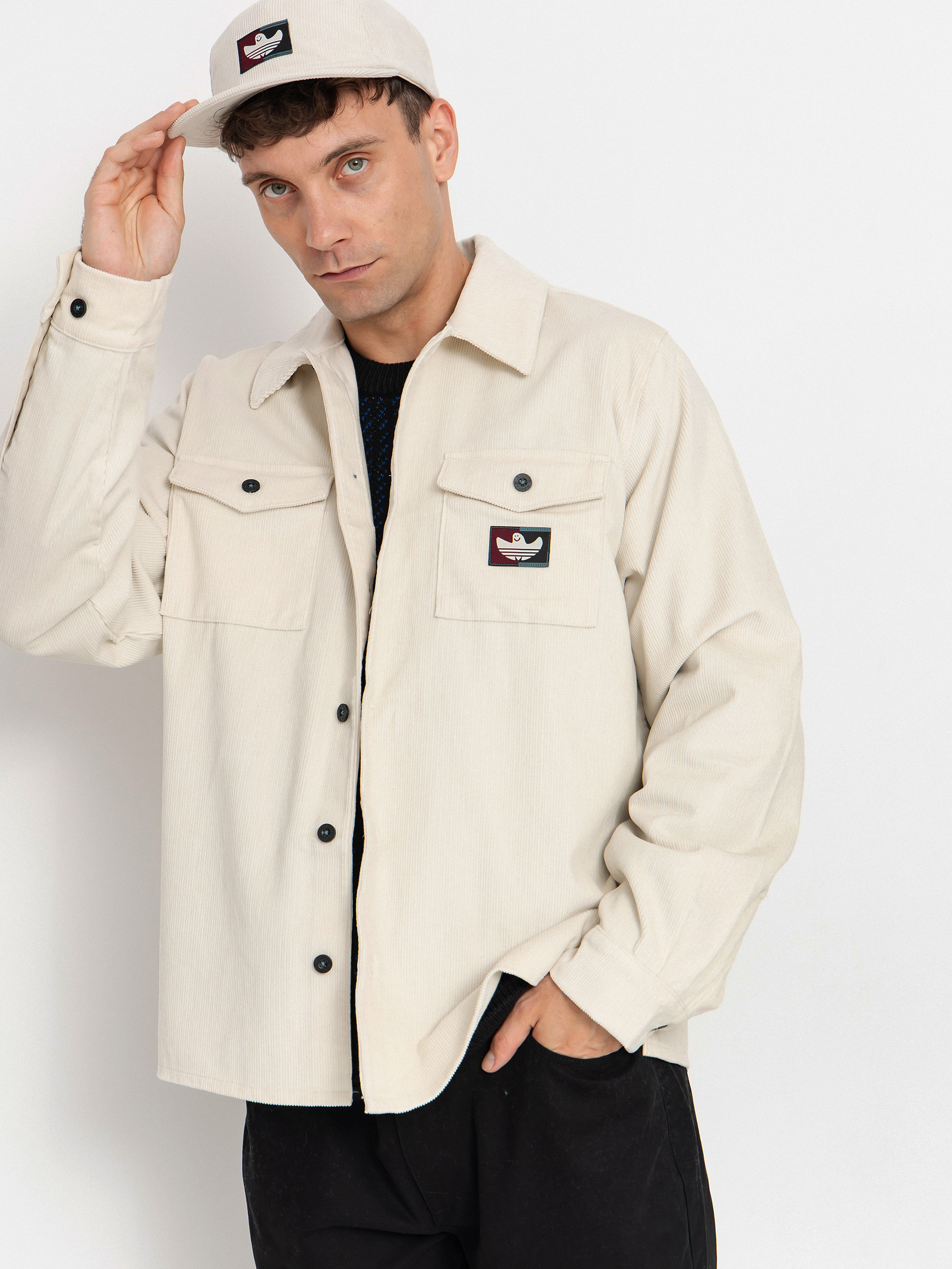 Košeľa adidas Shmoo Cord (alumin/shared)