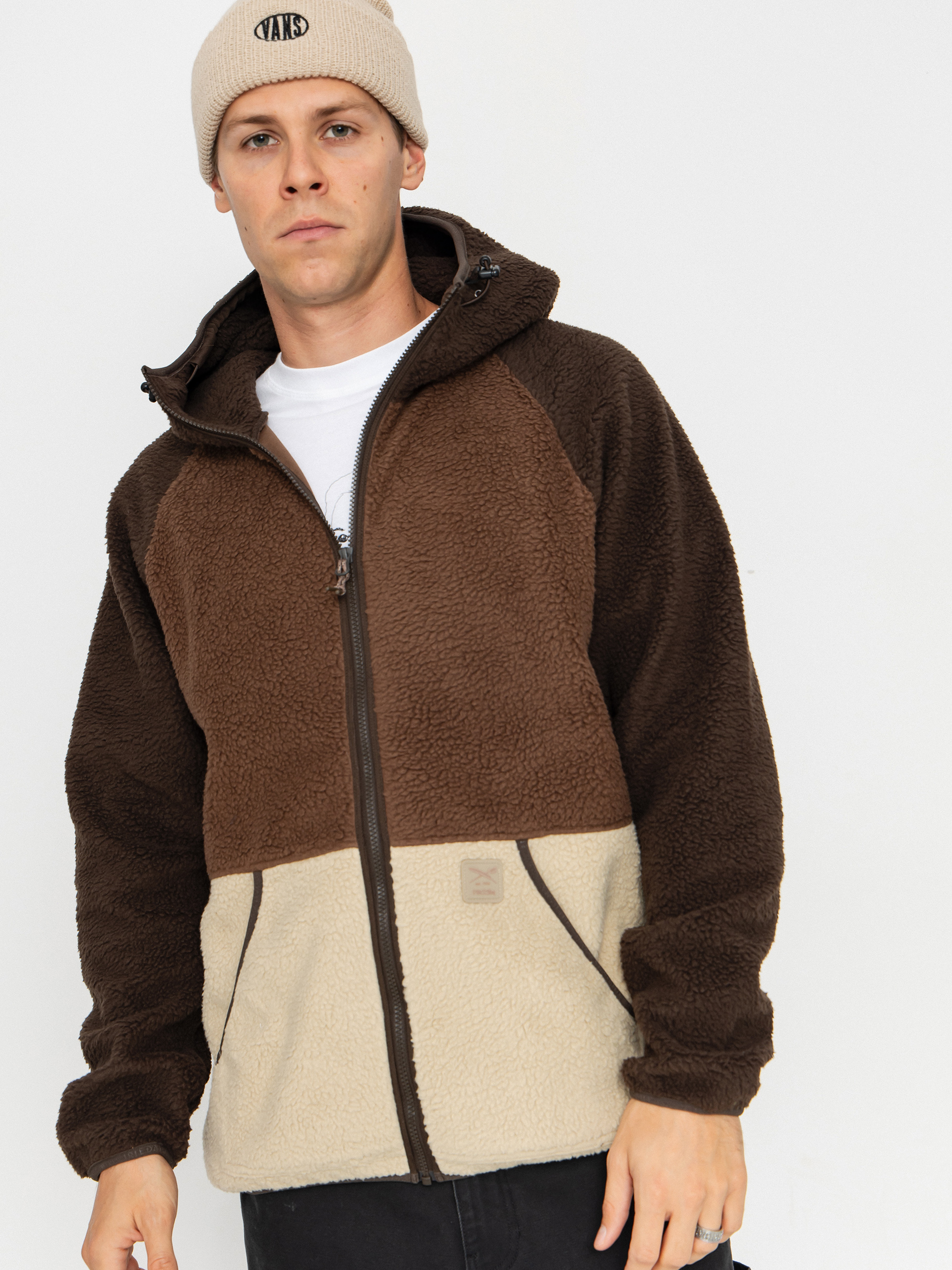 Flu00edsovu00e1 mikina Iriedaily Quentin Fleece (dark coffee)