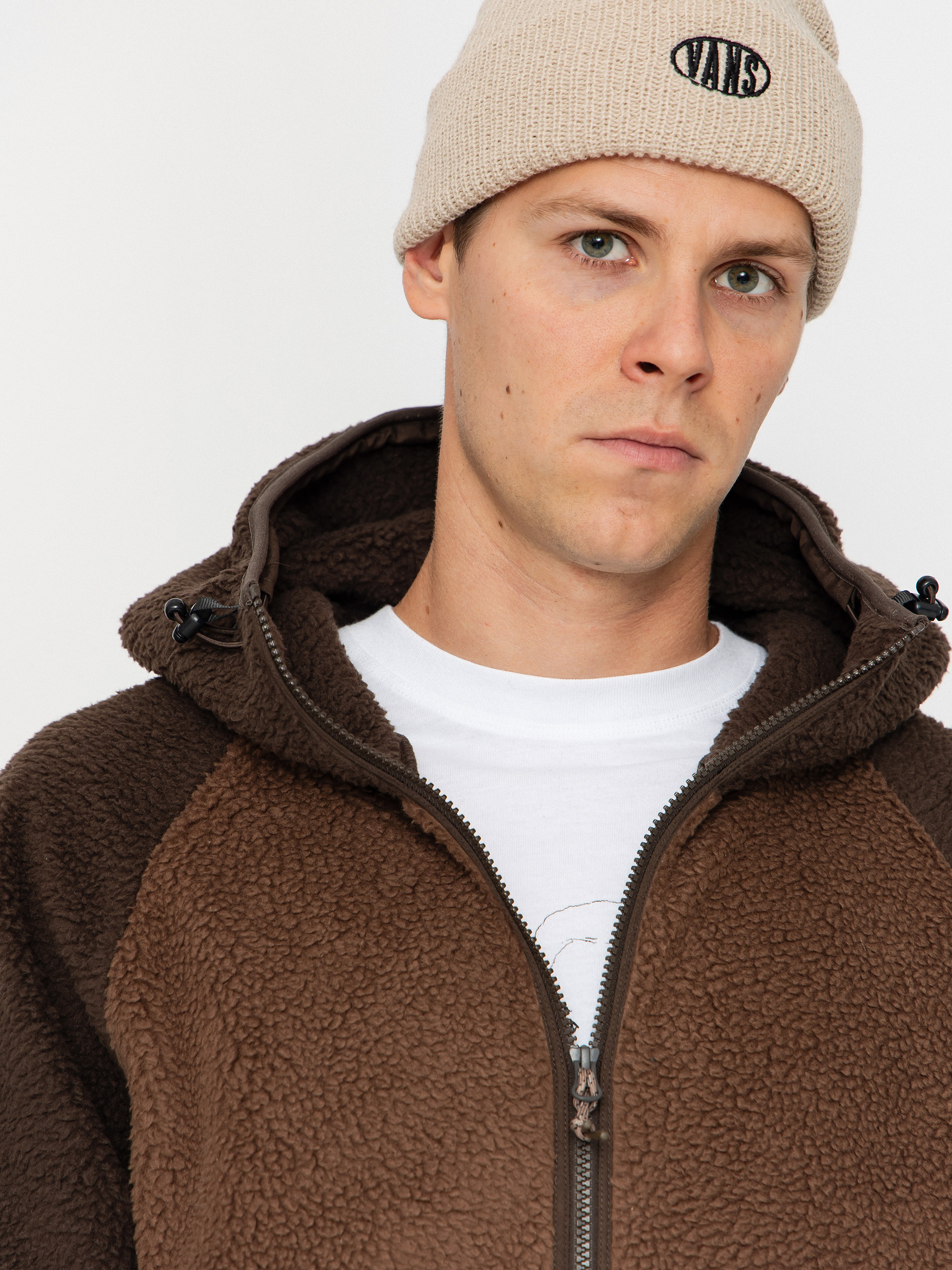 Pánsky Flísová mikina Iriedaily Quentin Fleece (dark coffee)