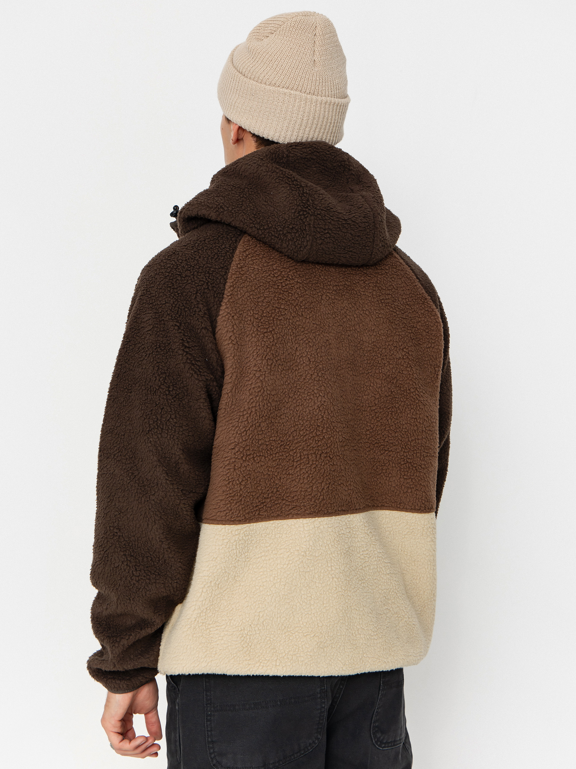 Pánsky Flísová mikina Iriedaily Quentin Fleece (dark coffee)