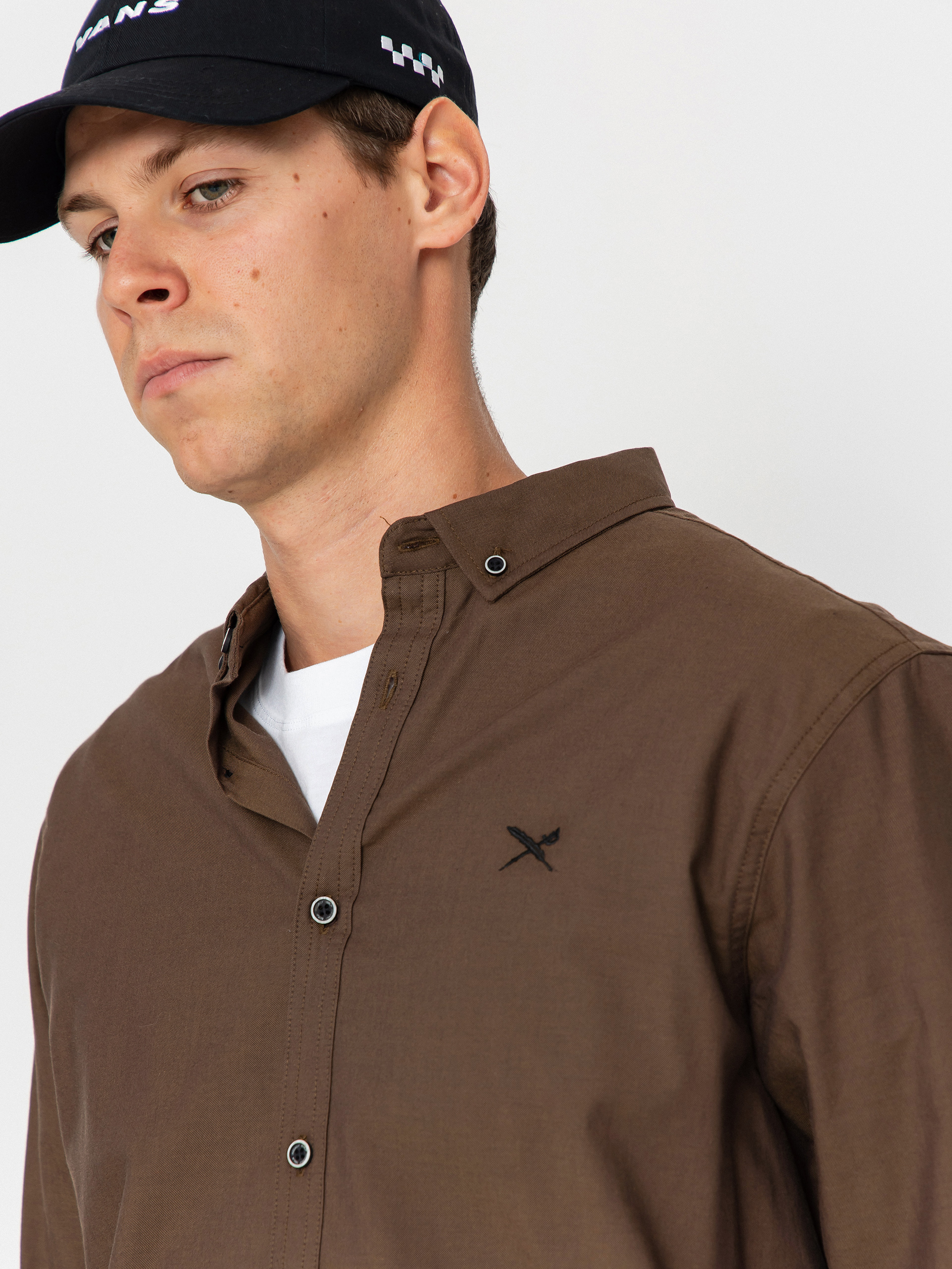 Košeľa Iriedaily Samuel (dark coffee)