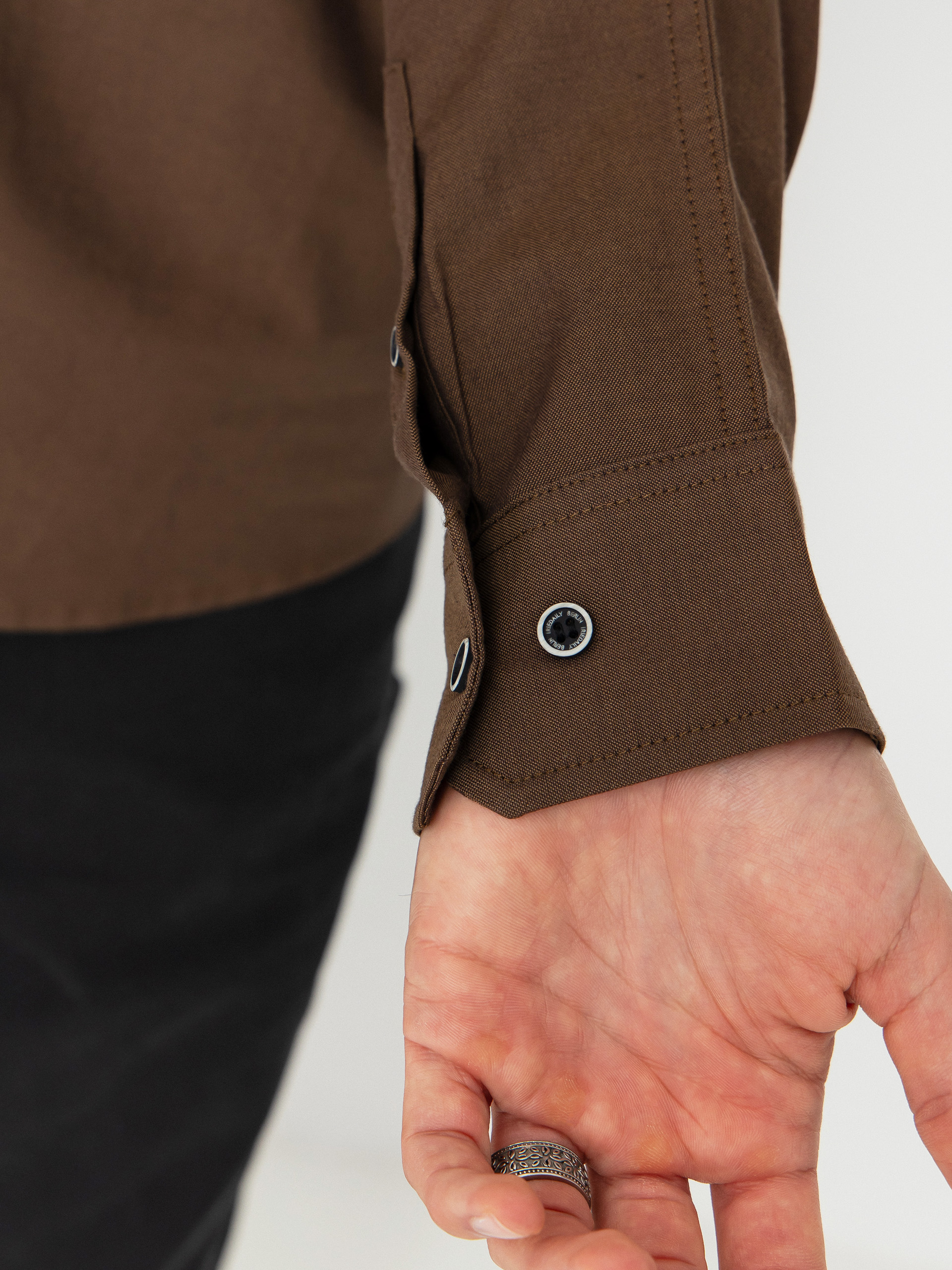 Košeľa Iriedaily Samuel (dark coffee)