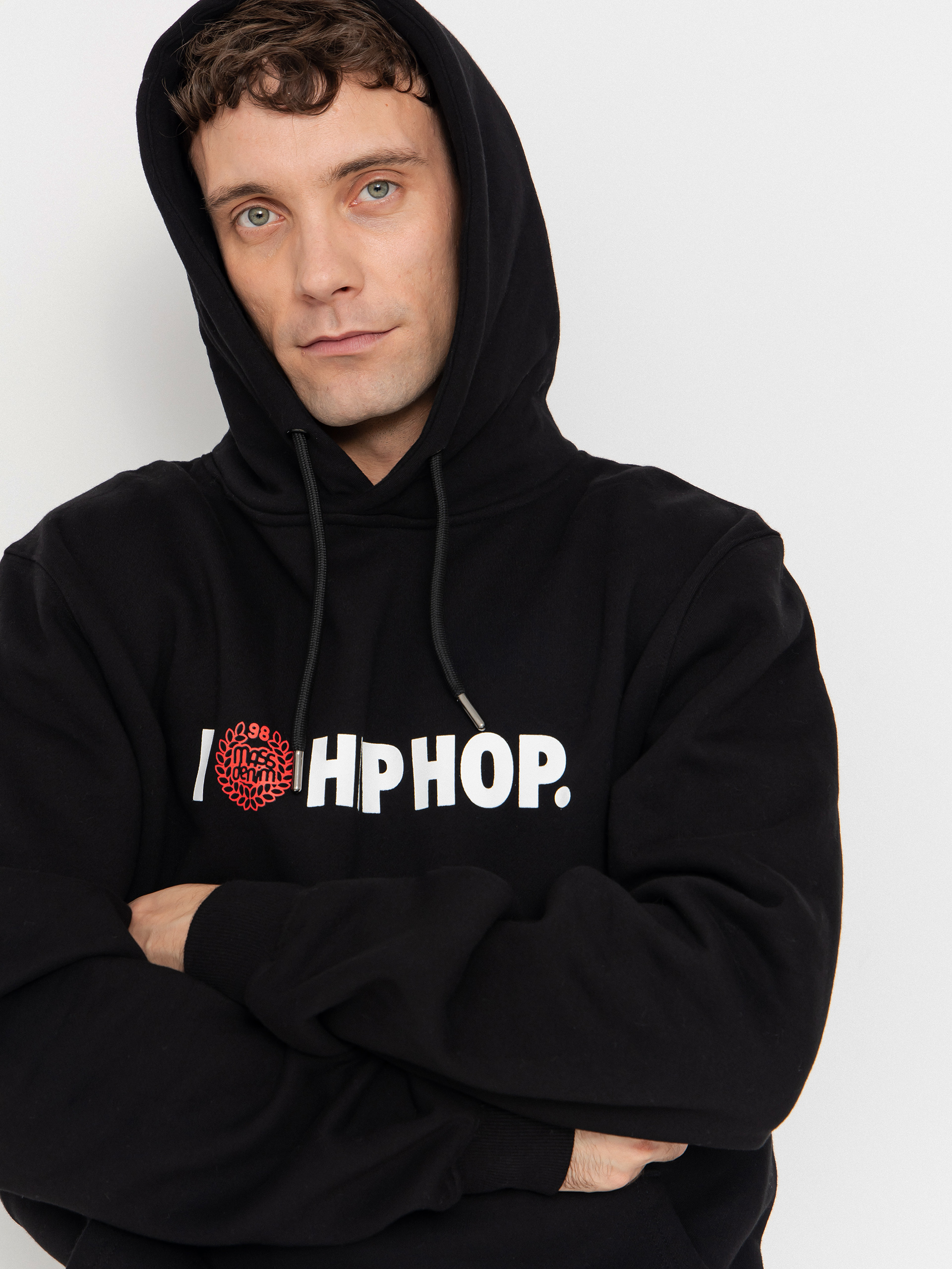 Mikina s kapucňou MassDnm Feelings HD (black)