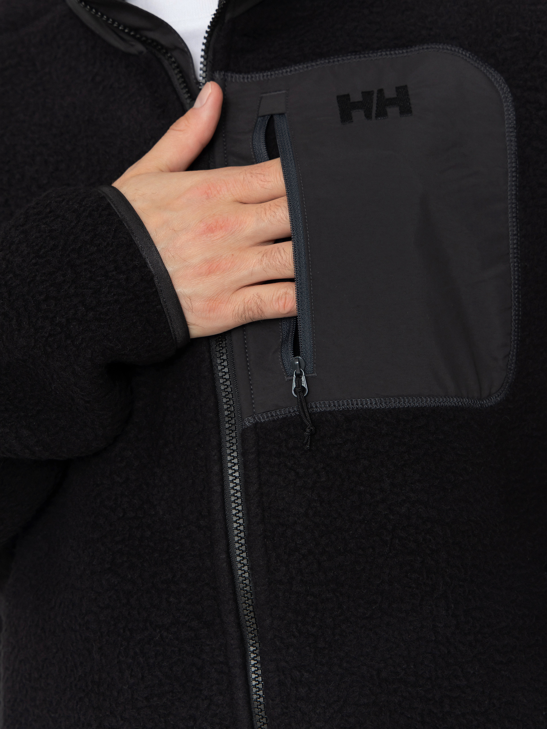 Pánsky Flísová mikina Helly Hansen Panorama Pile Block (black)