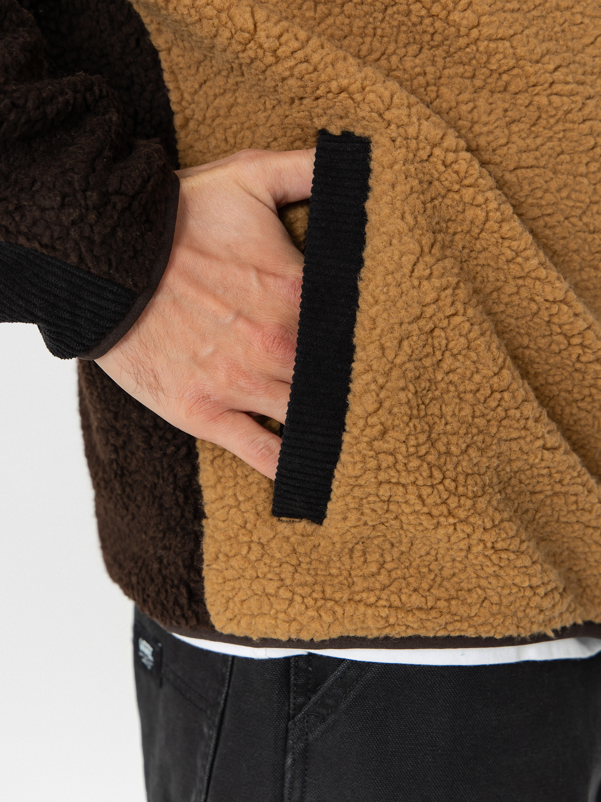 Pánsky Flísová mikina Kavu Wayside (wild wood block)