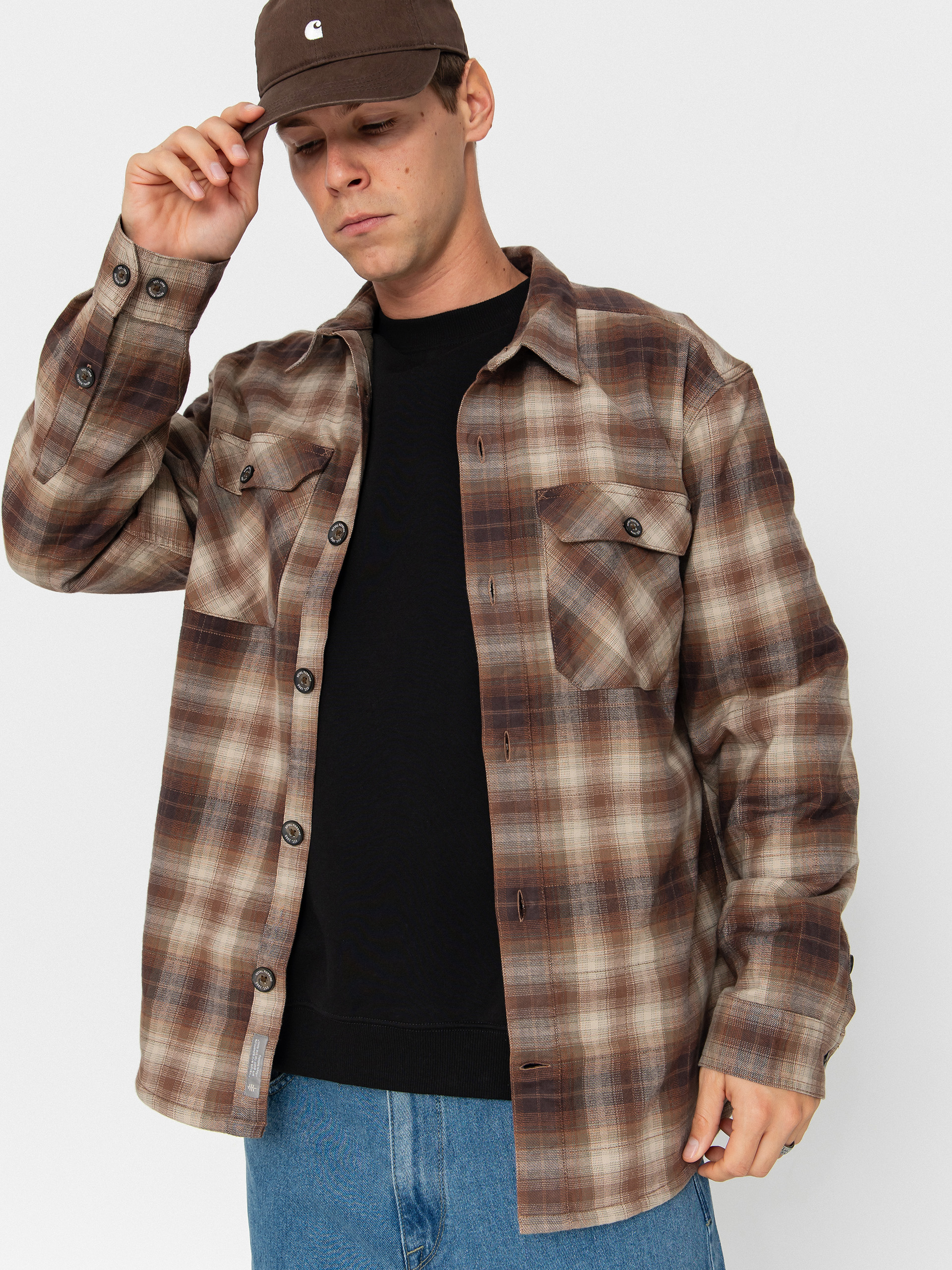 Košeľa Royal Robbins Snowcap Lined Flannel (seal brown tioga pld)