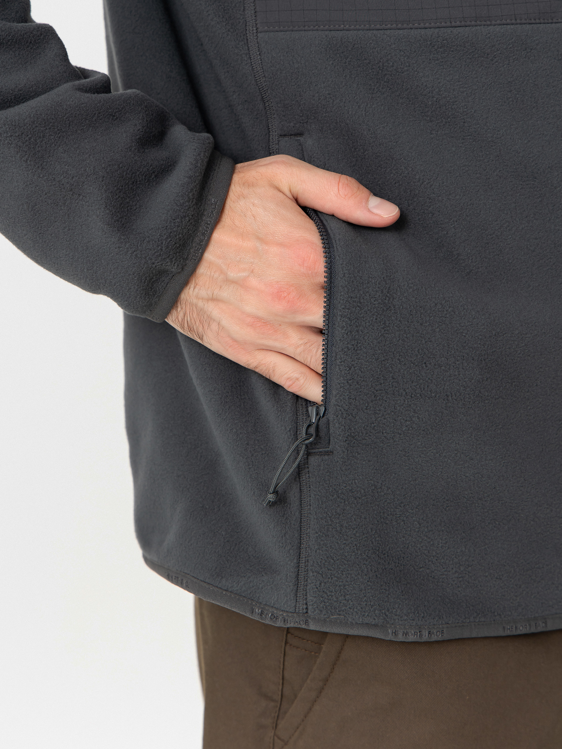 Pánsky Flísová mikina The North Face Glacier HVWT 1/2 Zip (asphg/aspg/tnfb)