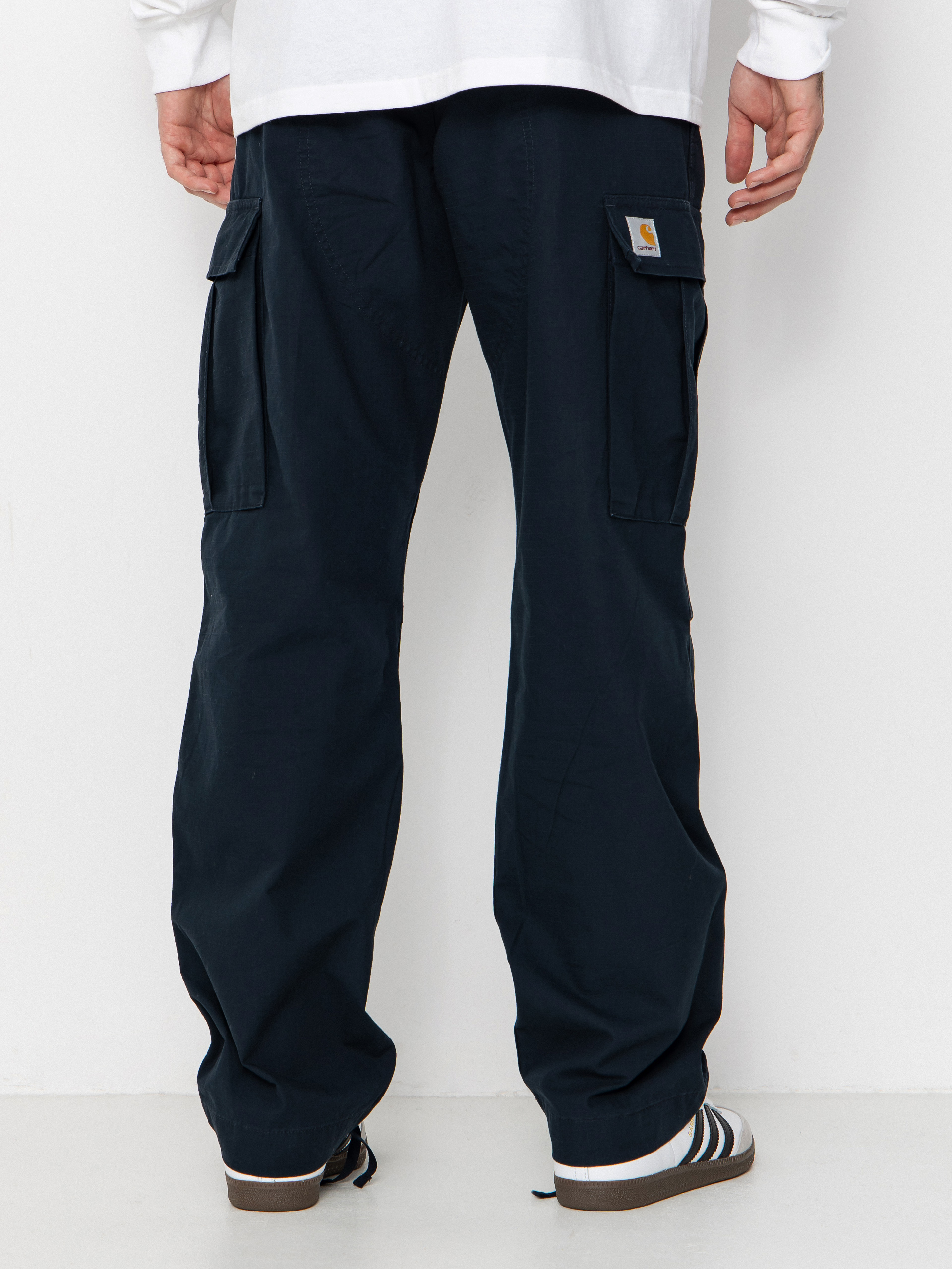 Nohavice Carhartt WIP Regular Cargo (deep night/rinsed)