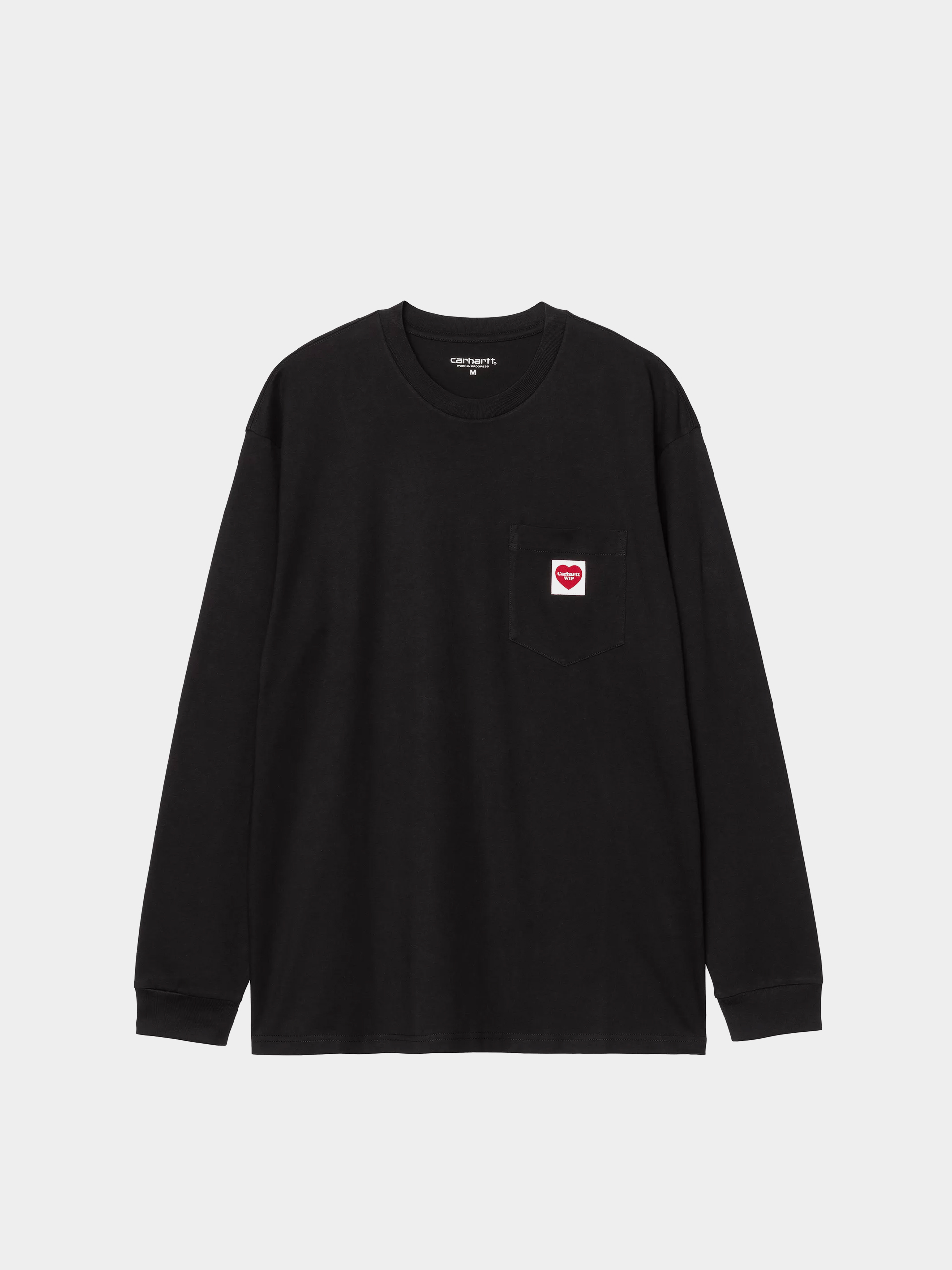 Triko Carhartt WIP Pocket Heart (black/red)
