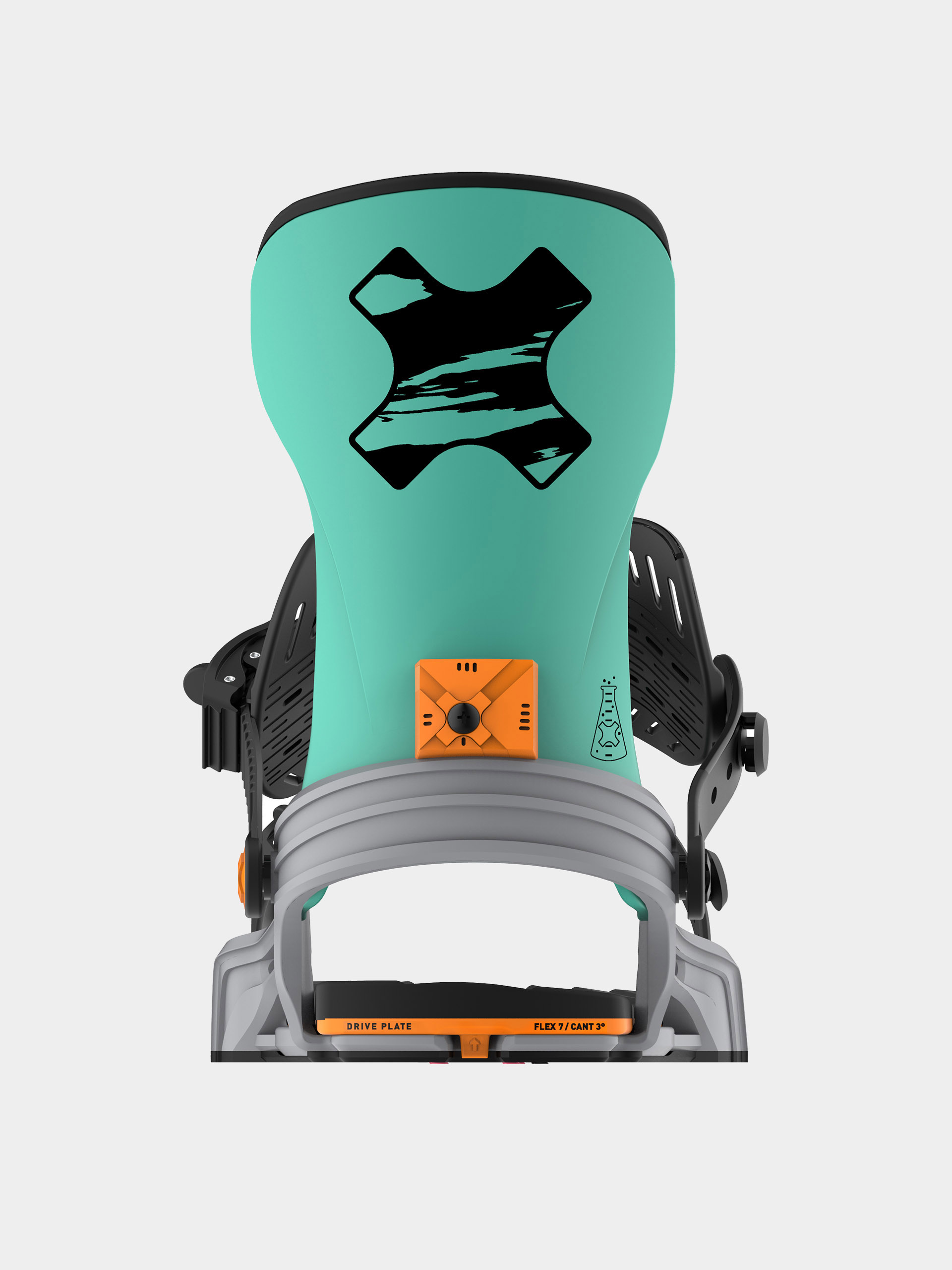 Pánske Snowboardové viazanie Bent Metal Axtion (grey/green)