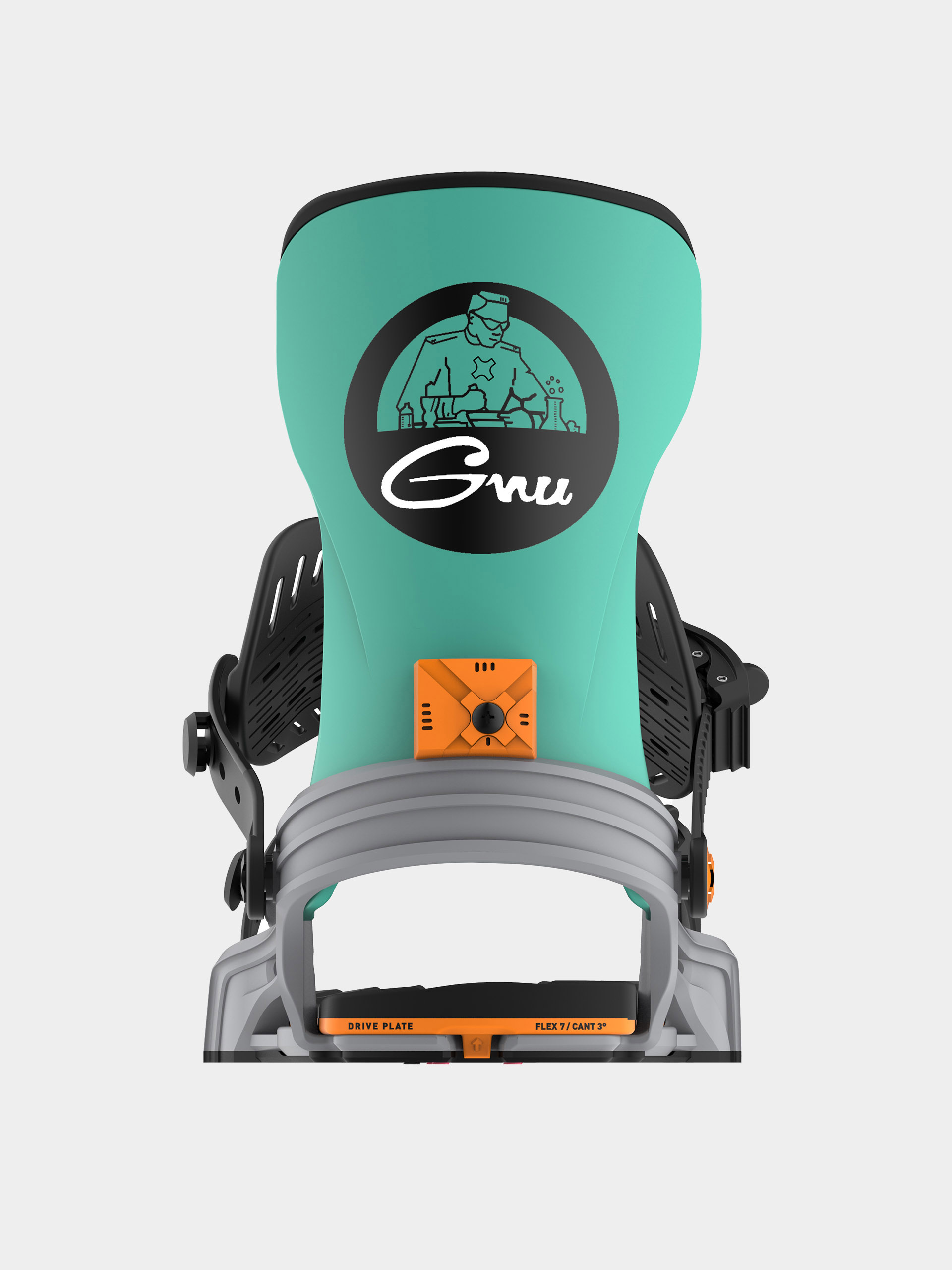 Pánske Snowboardové viazanie Bent Metal Axtion (grey/green)