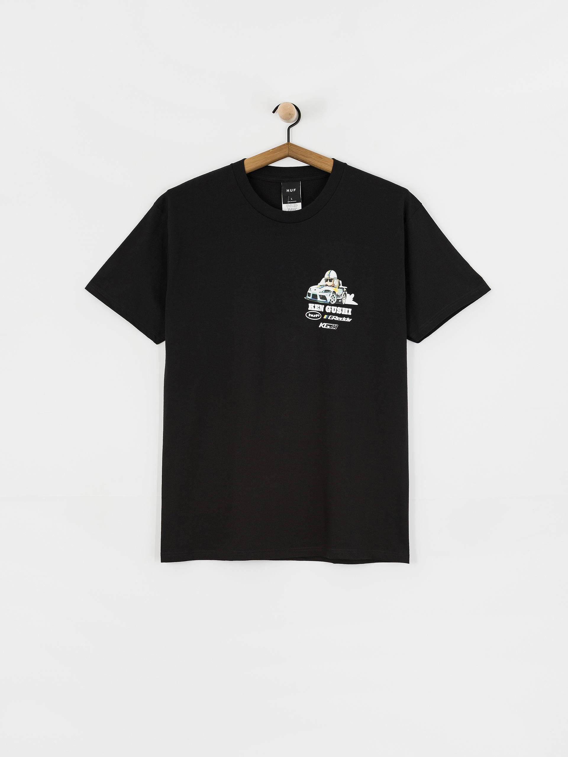 Tričko HUF X Greddy Gushi (black)
