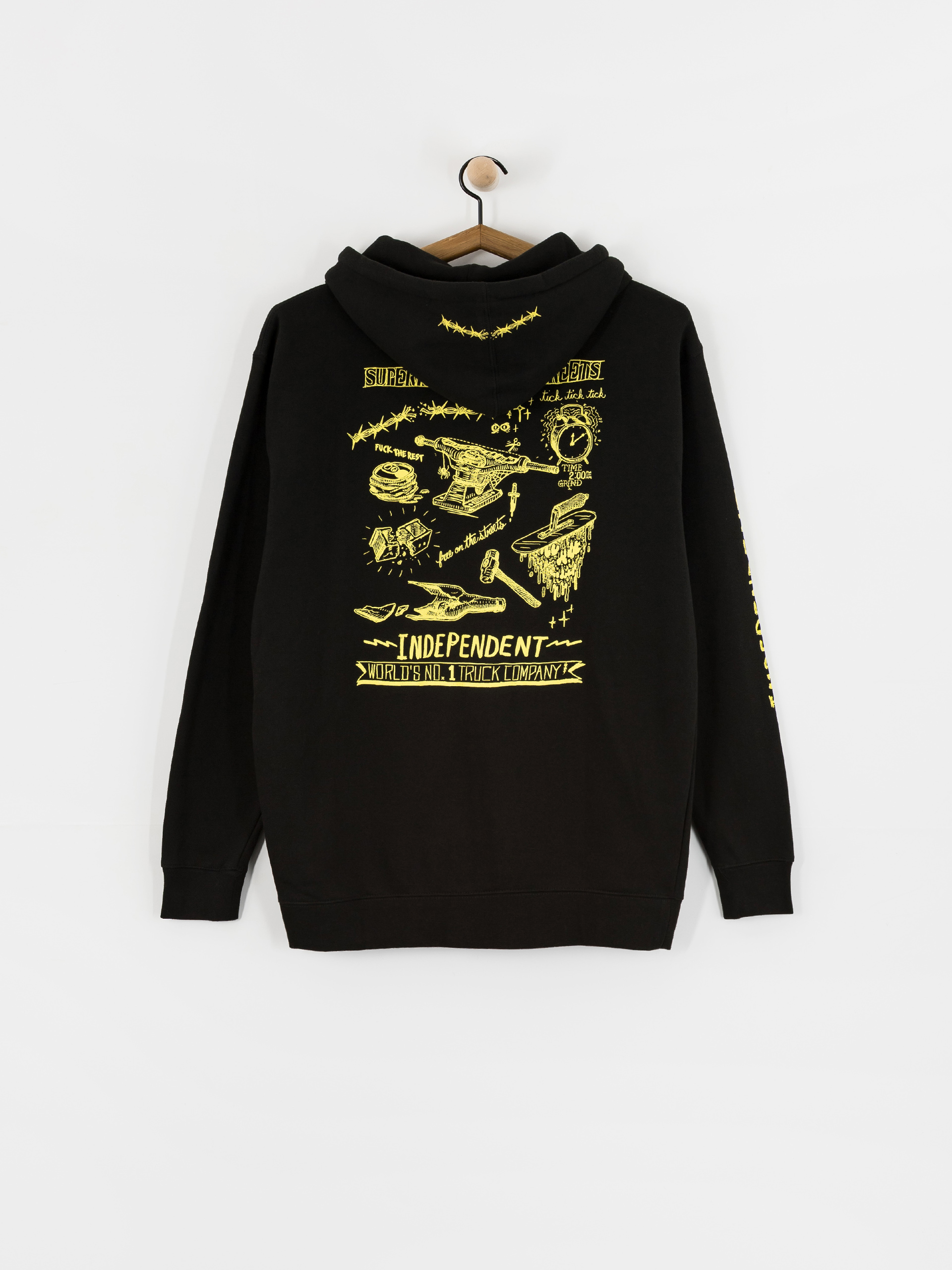 Mikina s kapucňou Independent Bratrud Notebook ZHD (black)