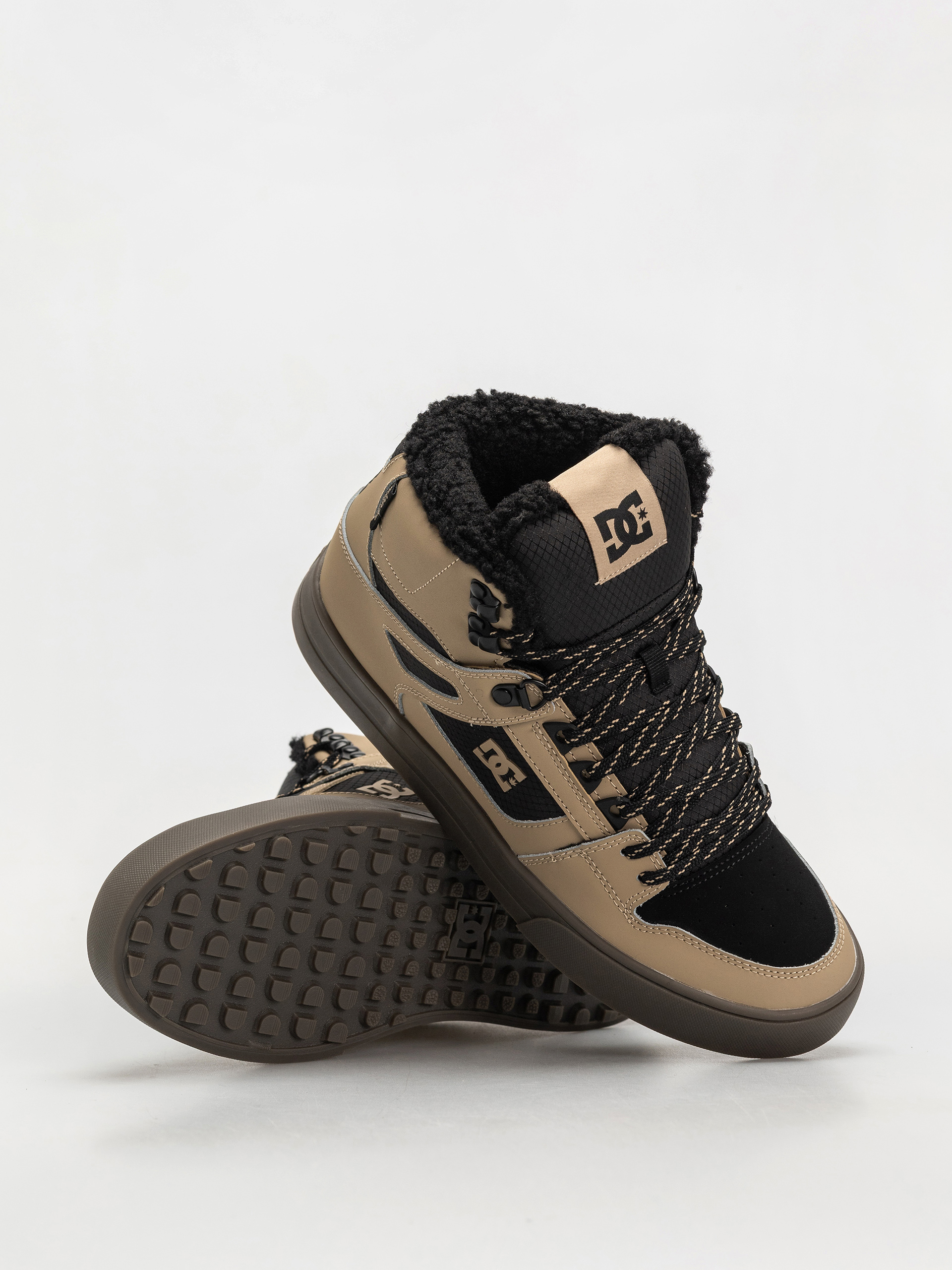 Topánky DC Pure High Top Wc Wnt (tan/black)