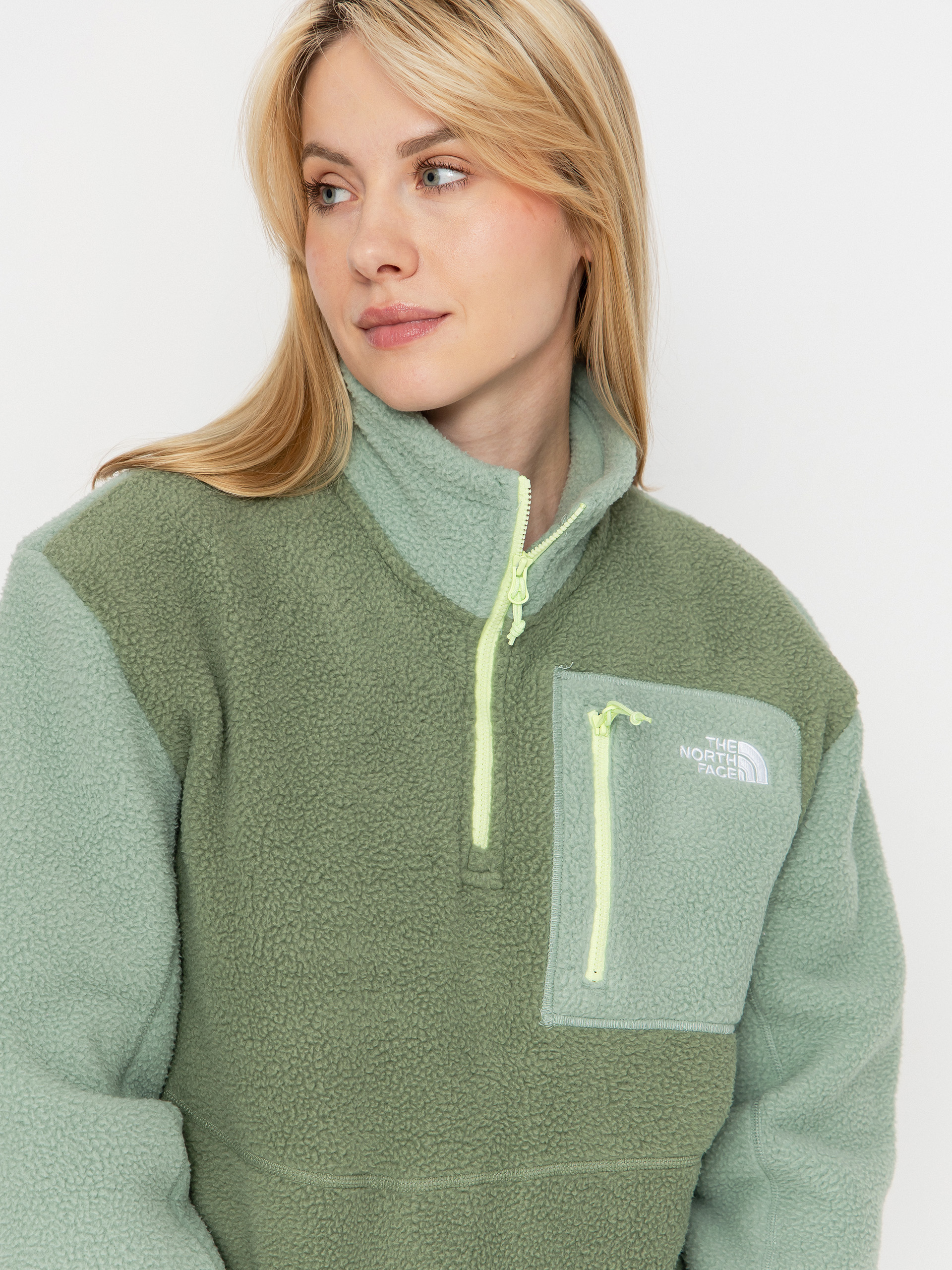 Pánsky Flísová mikina The North Face Yumiori 1/4 Zip (bark mist/slate moss/as)