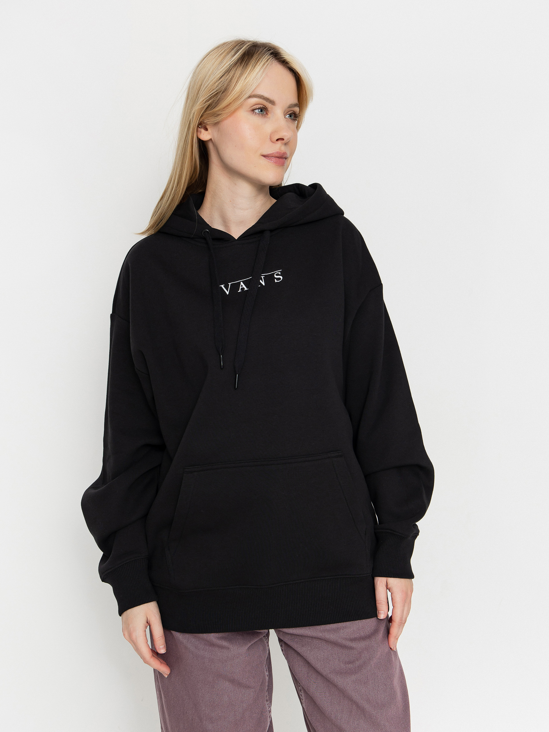 Mikina s kapucňou Vans Talk Talk Os HD Wmn (black)