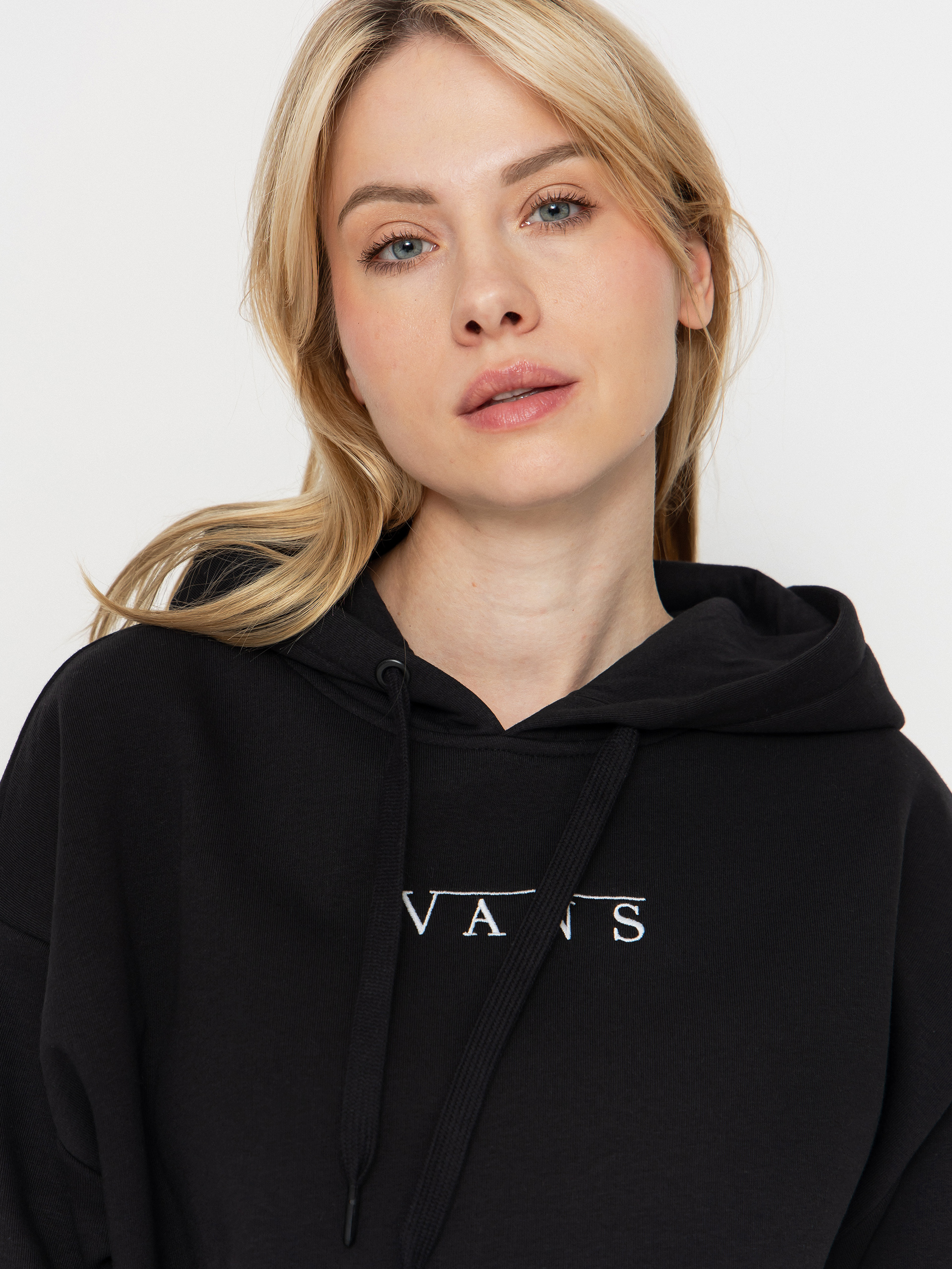 Mikina s kapucňou Vans Talk Talk Os HD Wmn (black)