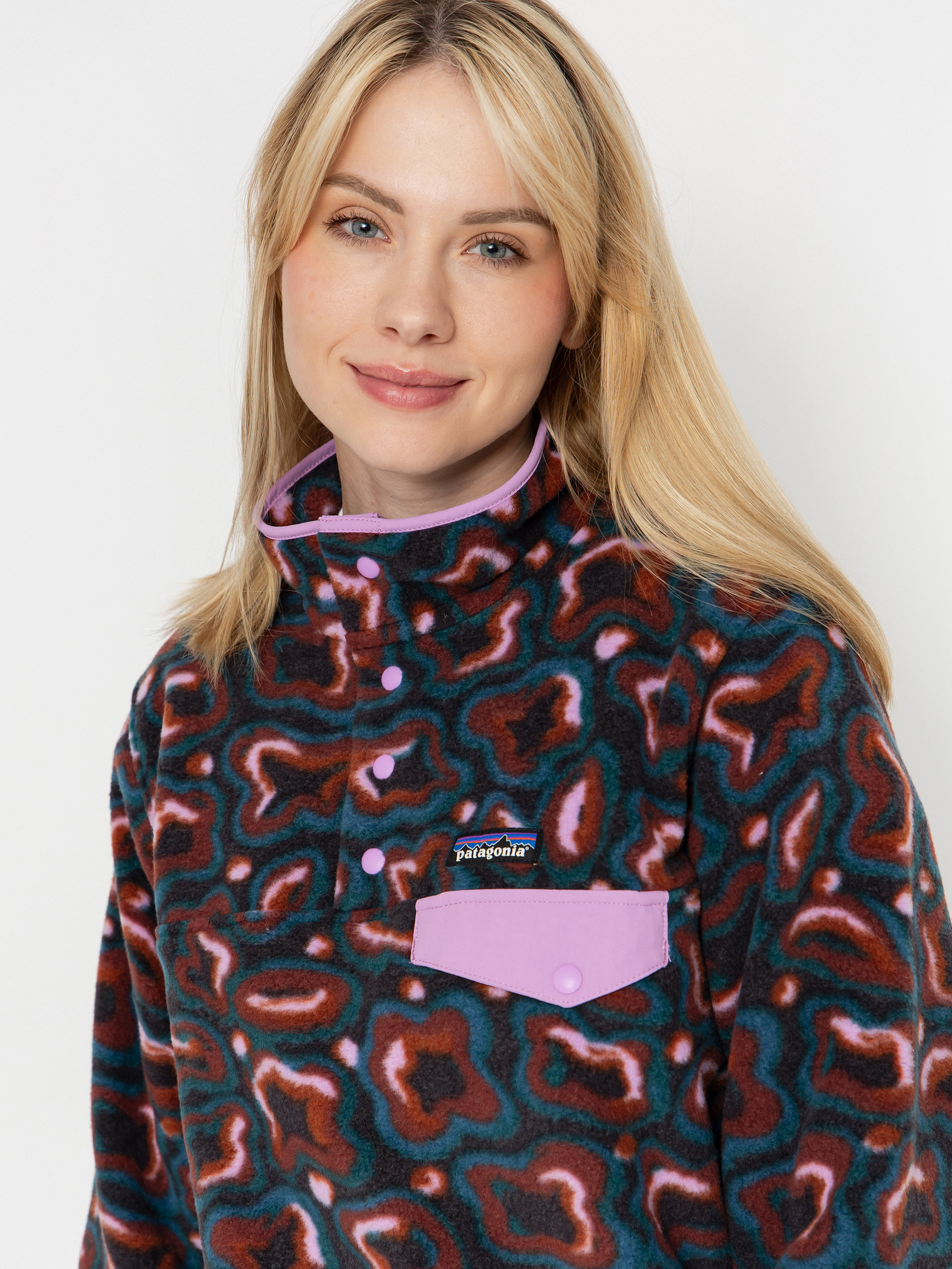 Dámsky Flísová mikina Patagonia LW Synch Snap T (soft spirea dried vanilla)