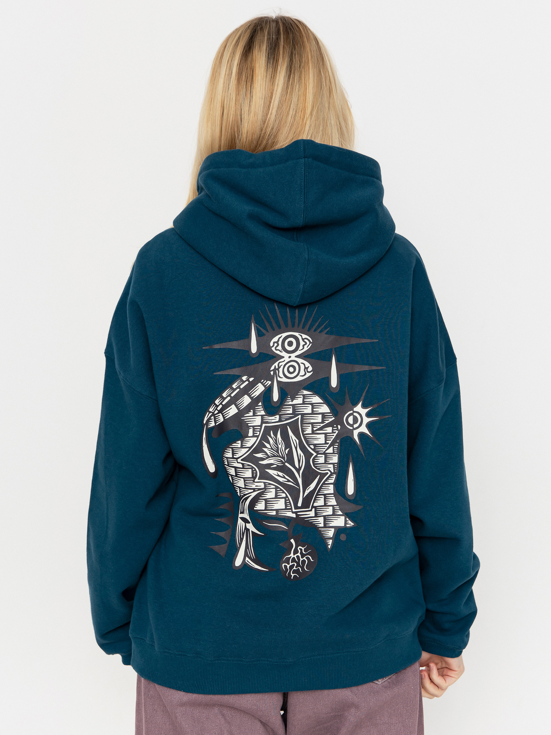 Mikina s kapucňou Volcom Fa Vaderetro HD Wmn