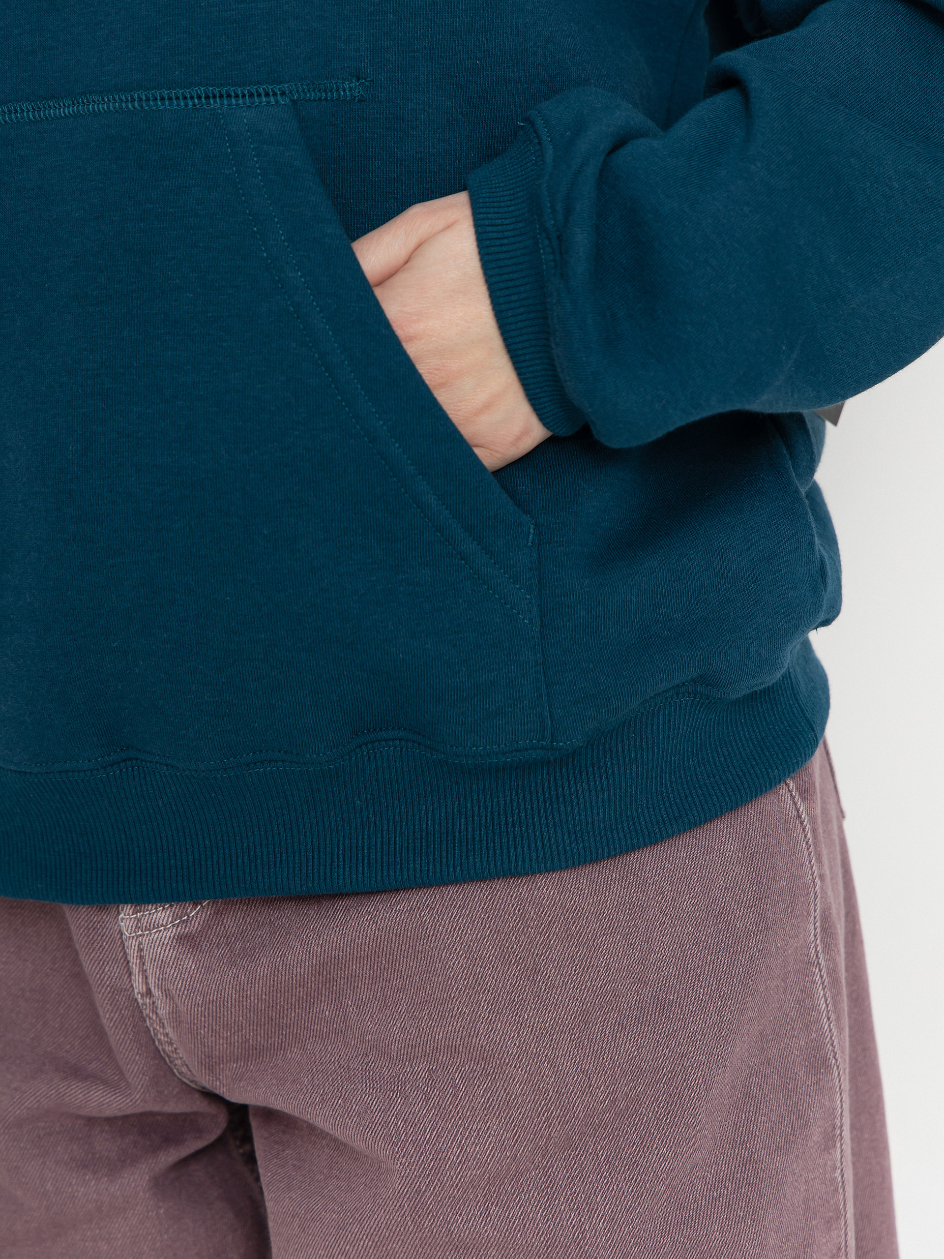 Mikina s kapucňou Volcom Fa Vaderetro HD Wmn (emerald green)