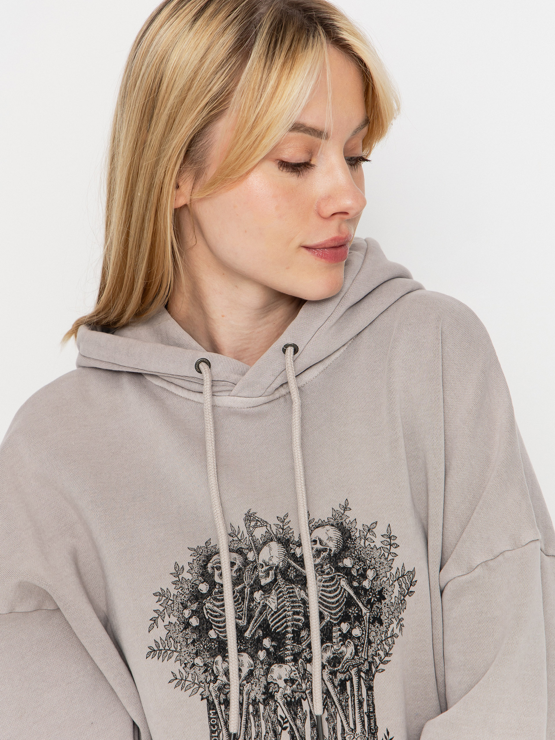 Mikina s kapucňou Volcom Radical Daze HD Wmn (khakiest)