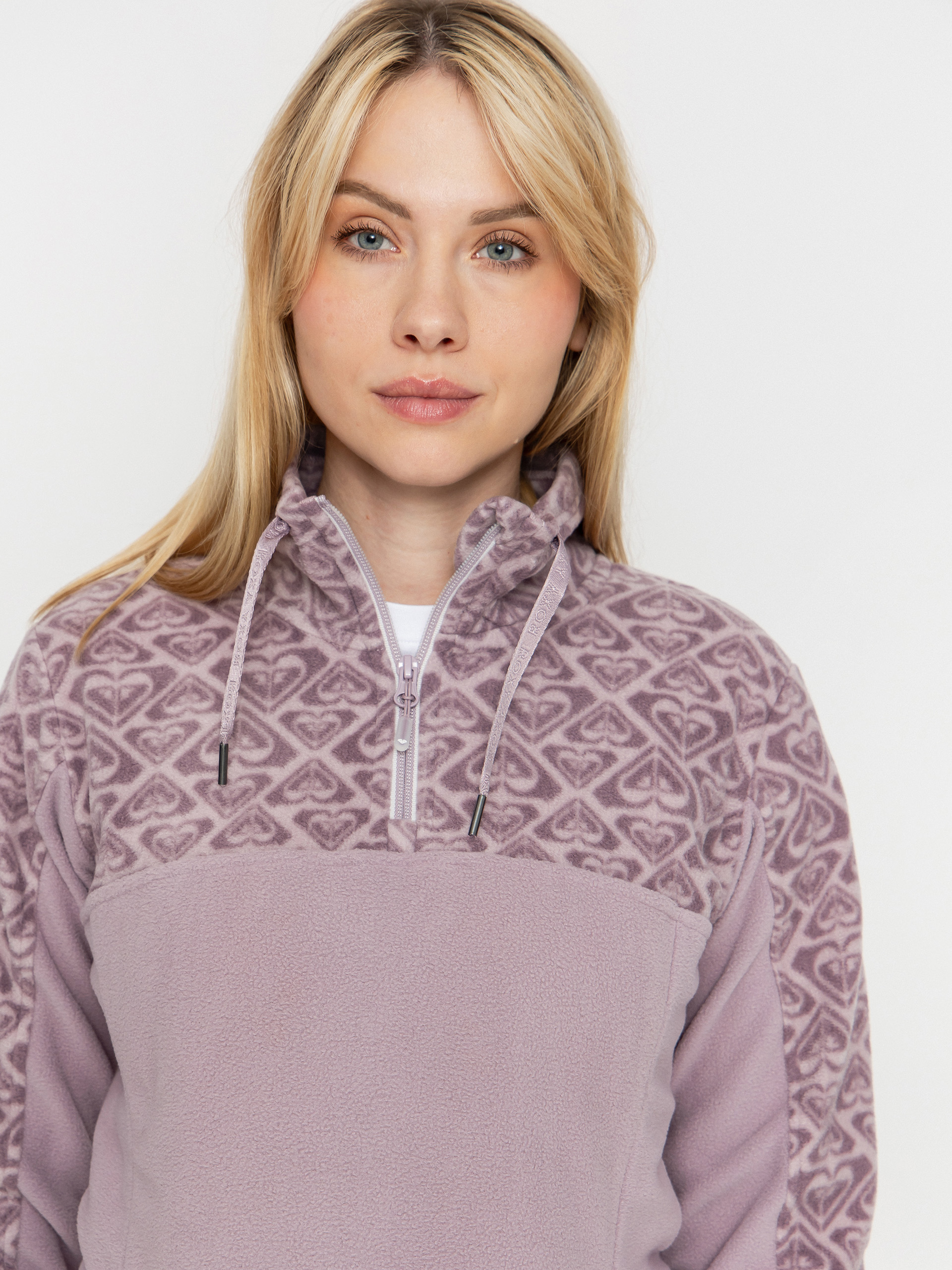 Dámsky Flísová mikina Roxy Sayna Half Zip (nirvana be bold plaid rg)