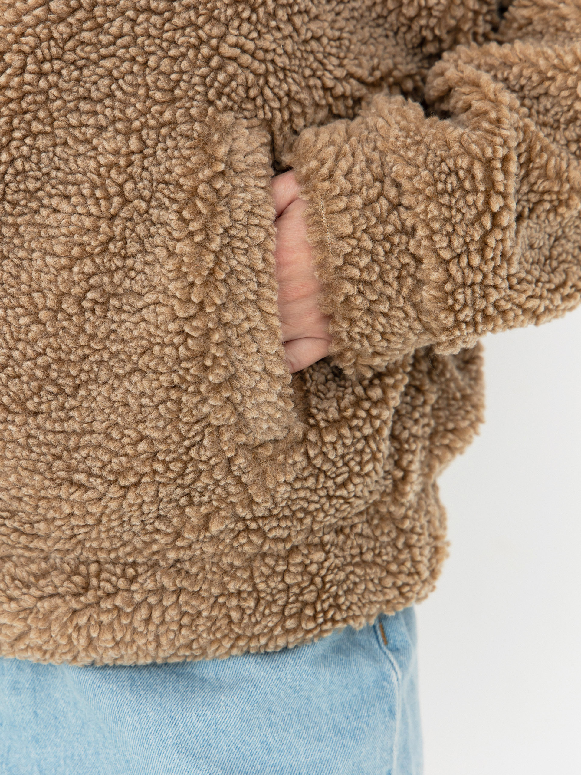 Dámsky Flísová mikina Roxy City Track (woodsmoke)