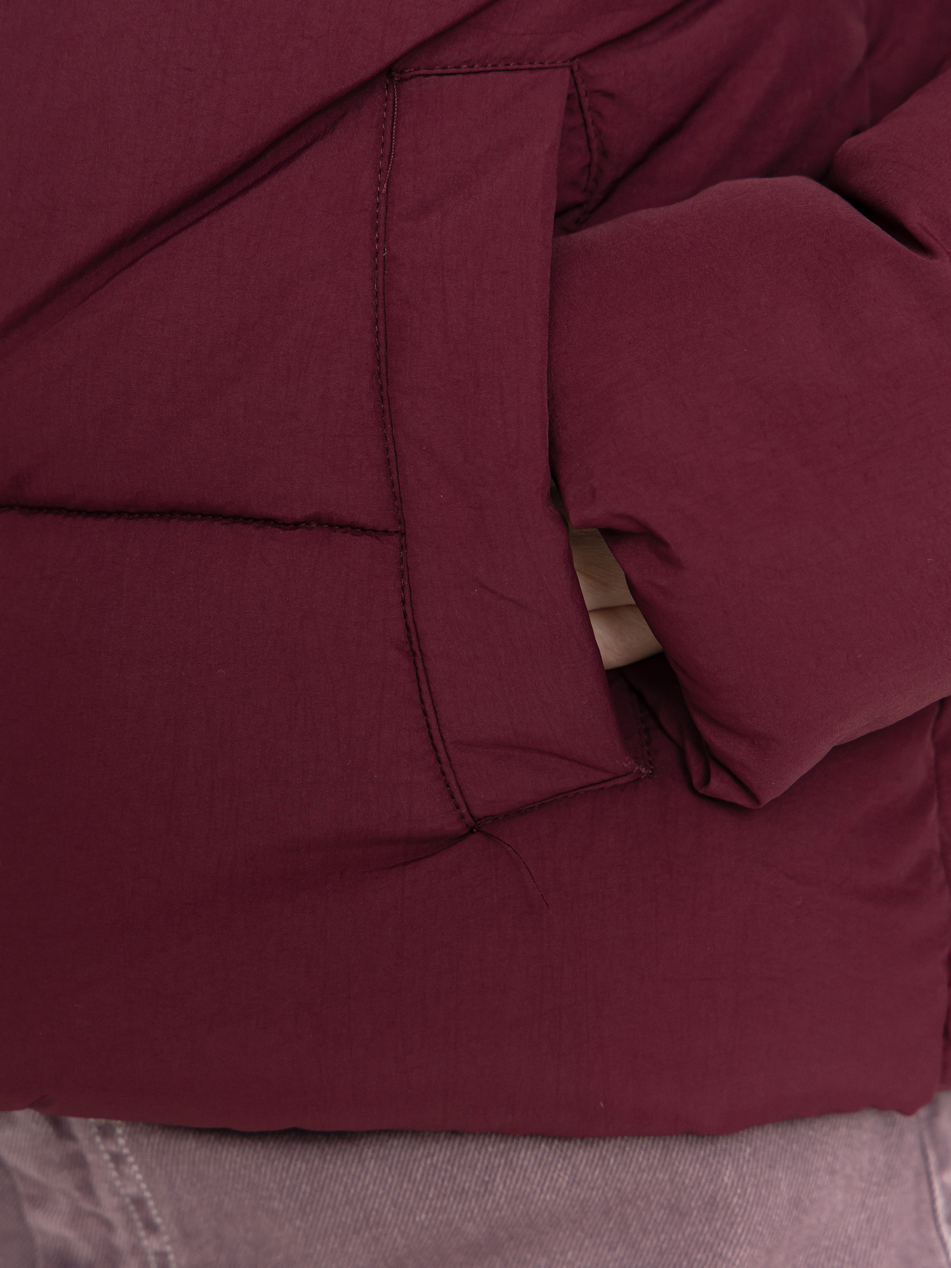 Bunda Santa Cruz Strip 2 In 1 Quilted Wmn (dark cherry)