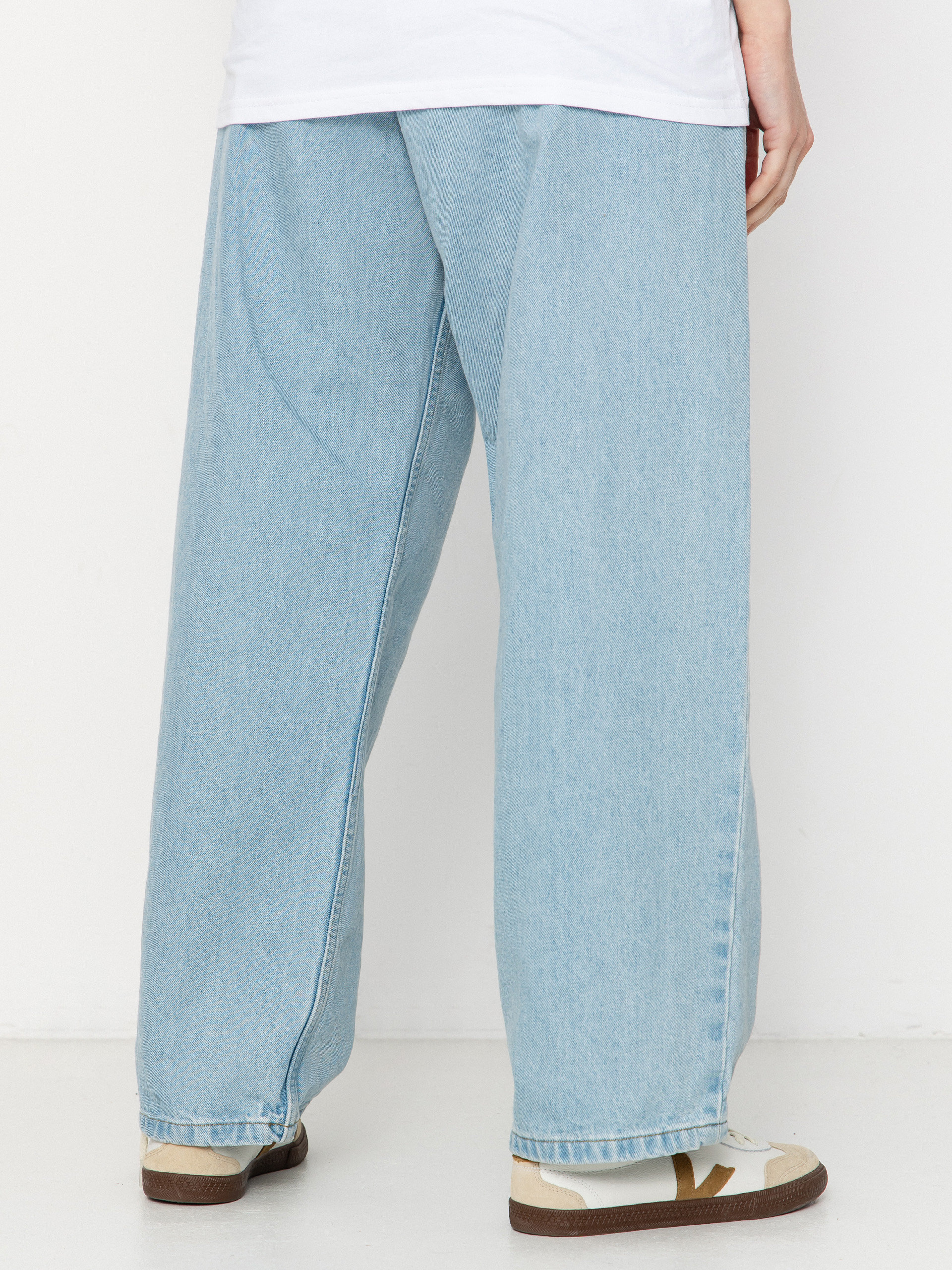 Nohavice Carhartt WIP Brandon Wmn (blue/heavy stone bleached)