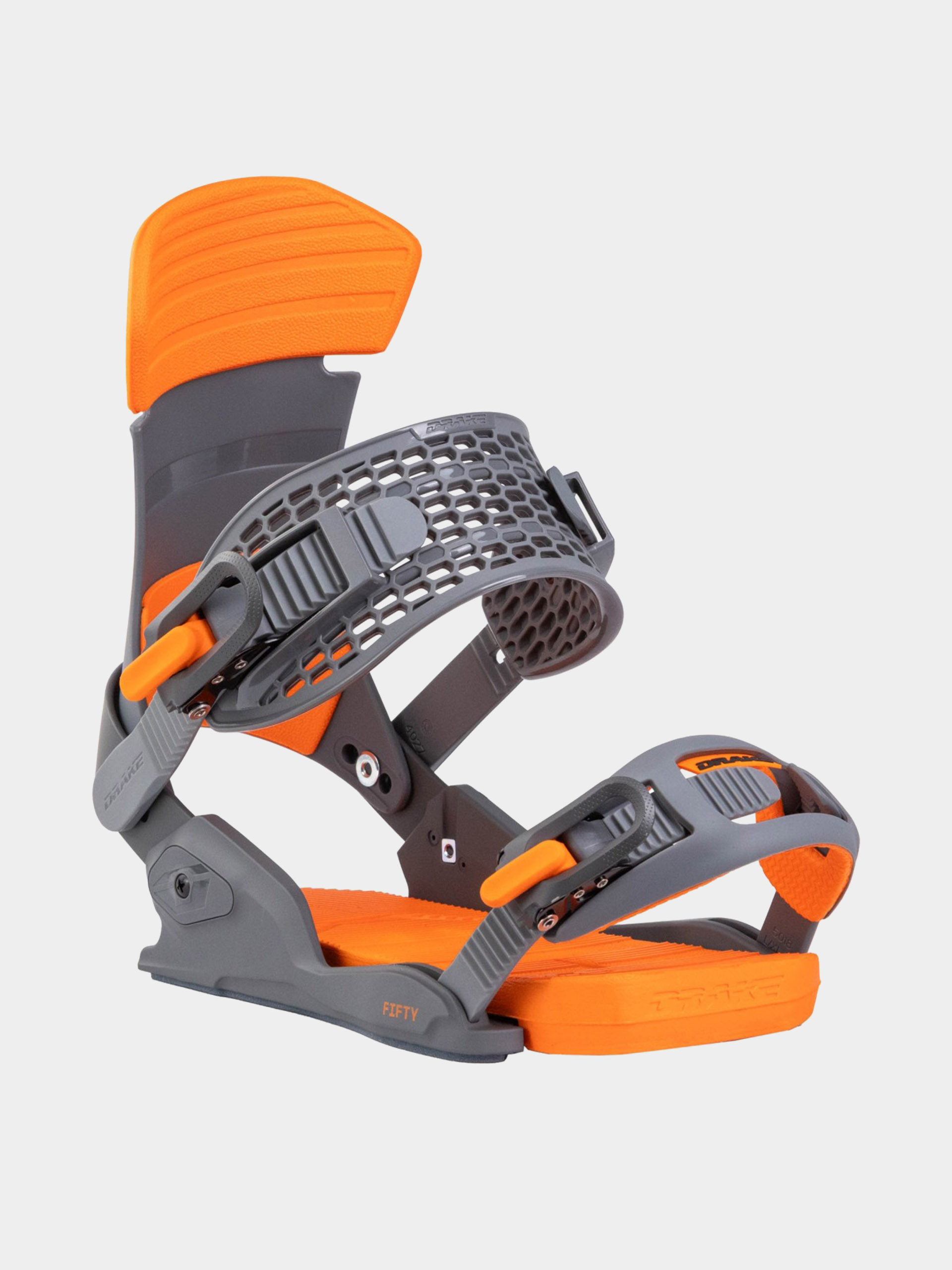 Pánske Snowboardové viazanie Drake Fifty (dark grey/orange)
