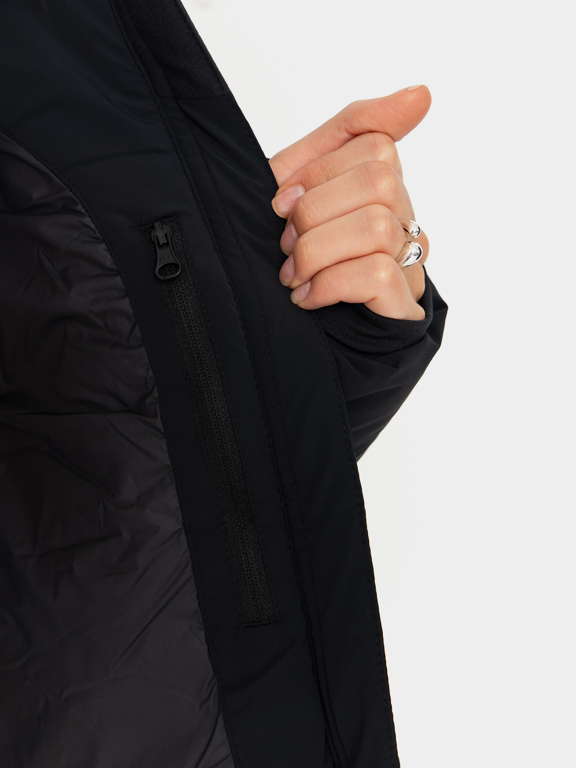 Bunda Columbia Amaze Puff Hooded Wmn (black)