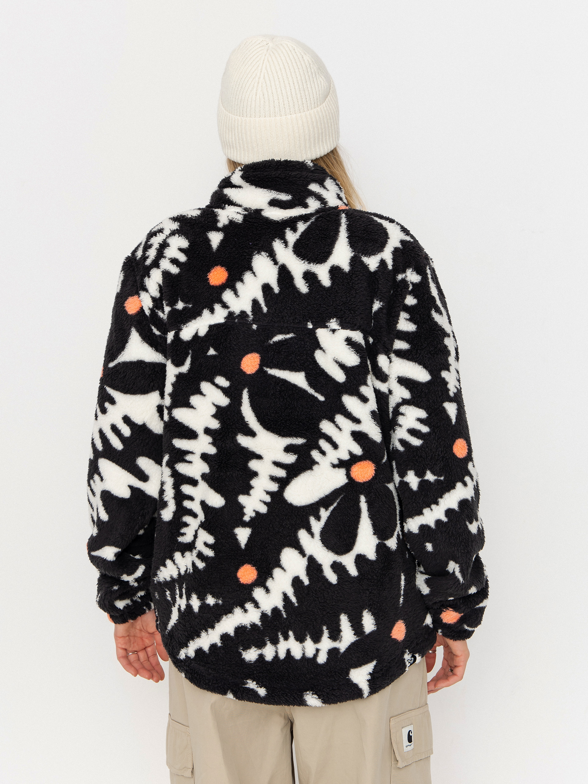 Dámsky Flísová mikina Roxy Alabama Full Zip Printed (anthracite roxy pro)