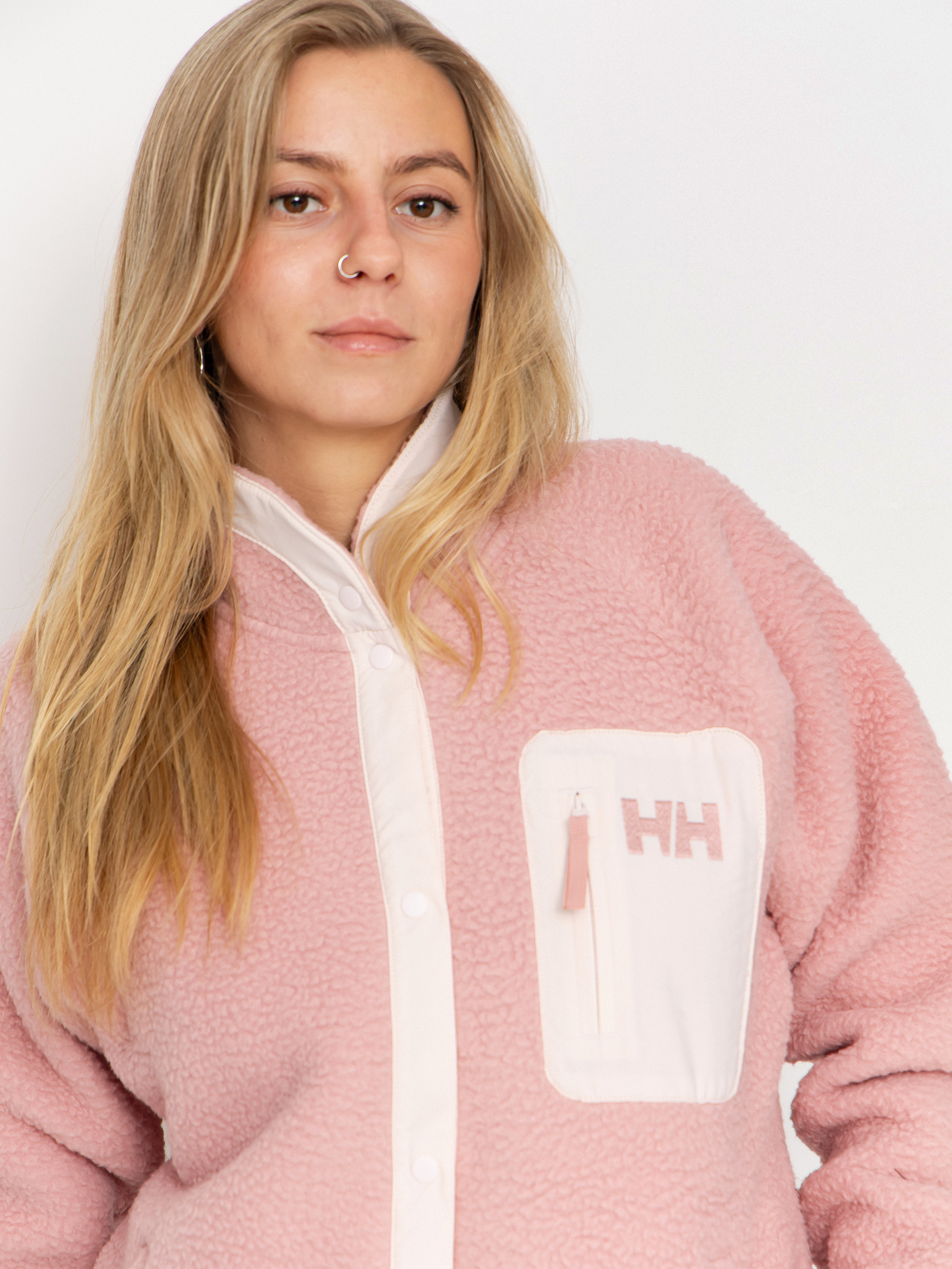 Dámsky Flísová mikina Helly Hansen Imperial Pile Snap (pink salt)