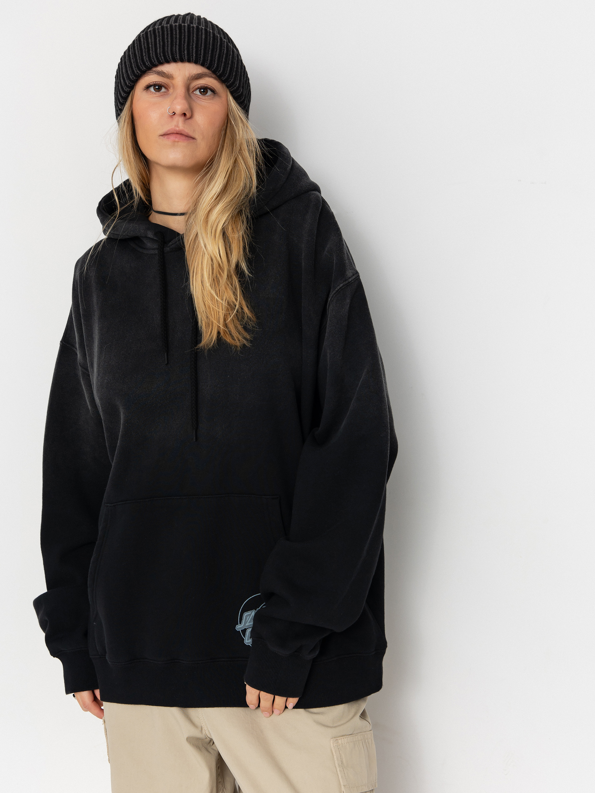 Mikina Santa Cruz Imprint Moon Dot Wmn (black wash)