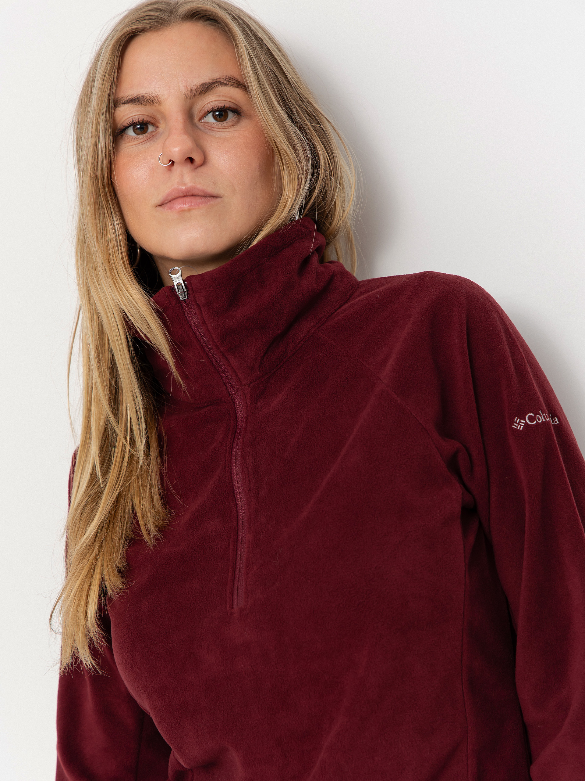Dámsky Flísová mikina Columbia Glacial IV 1/2 Zip (rich wine)