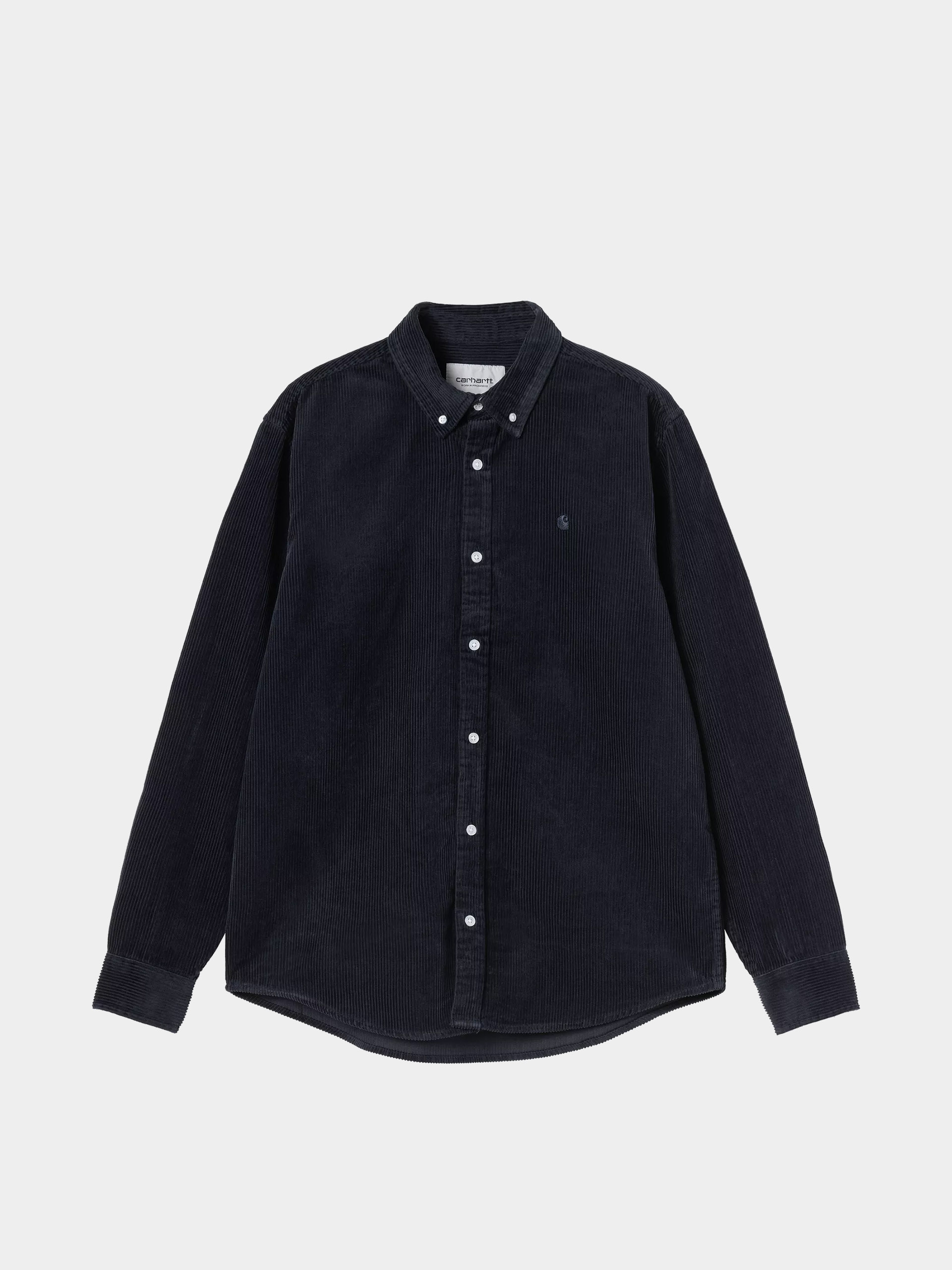 Košeľa Carhartt WIP Madison Cord (dark navy/dark navy)