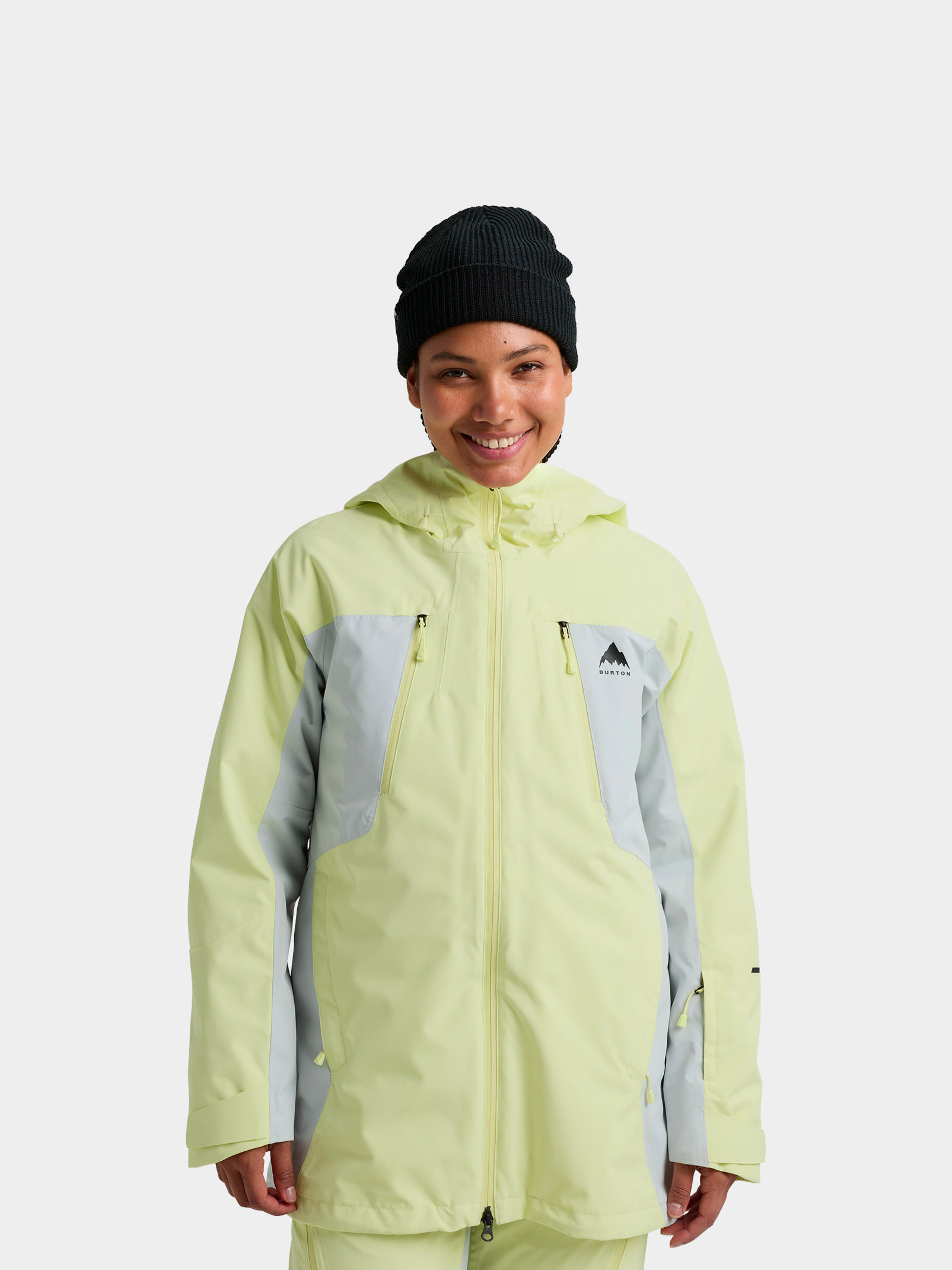 Dámska Snowboardová bunda Burton Reserve 2L 3 In 1 (glow yellow green/gray cloud)