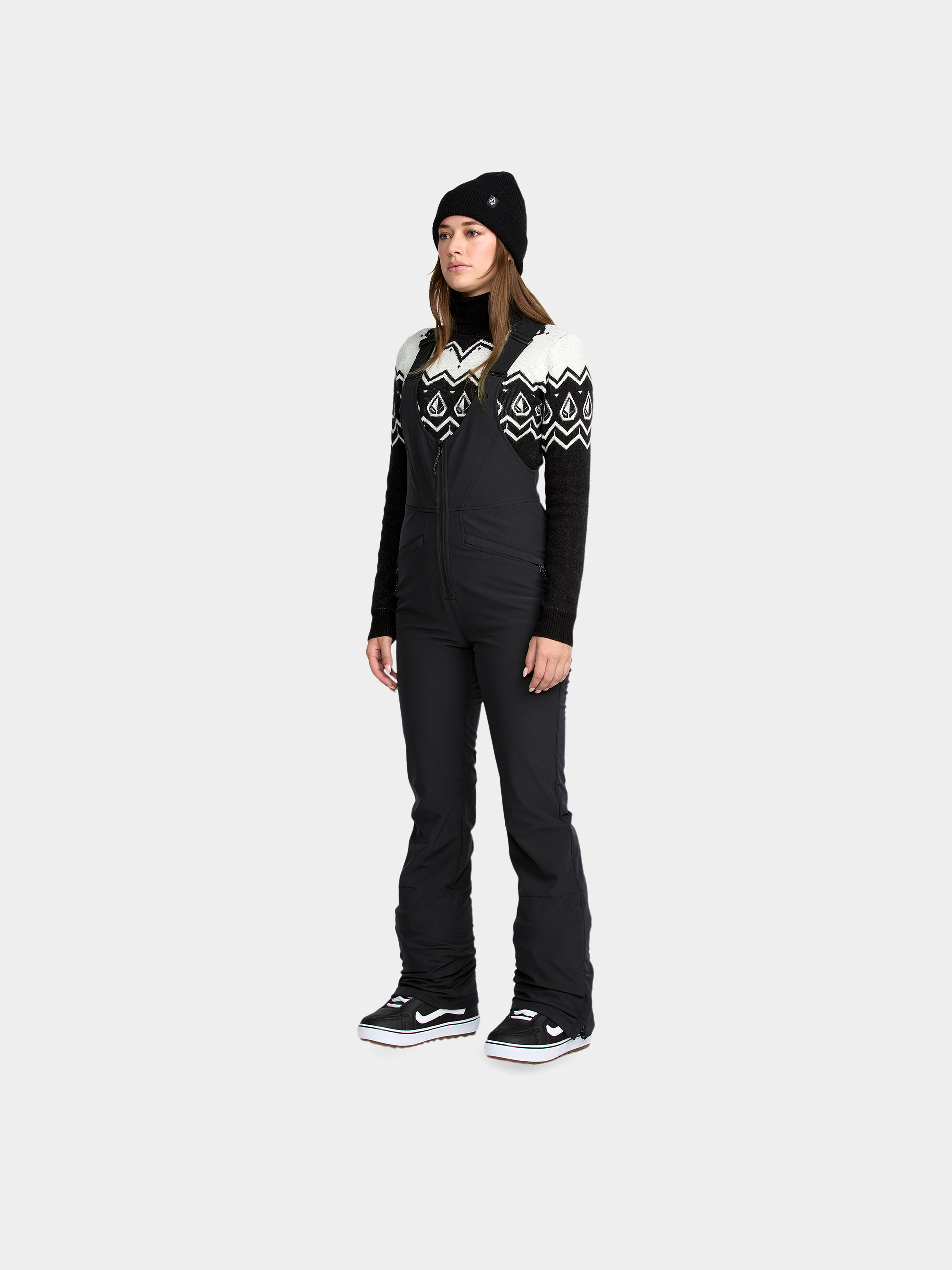 Dámske Snowboardové nohavice Volcom Battle Stretch Bib (black)