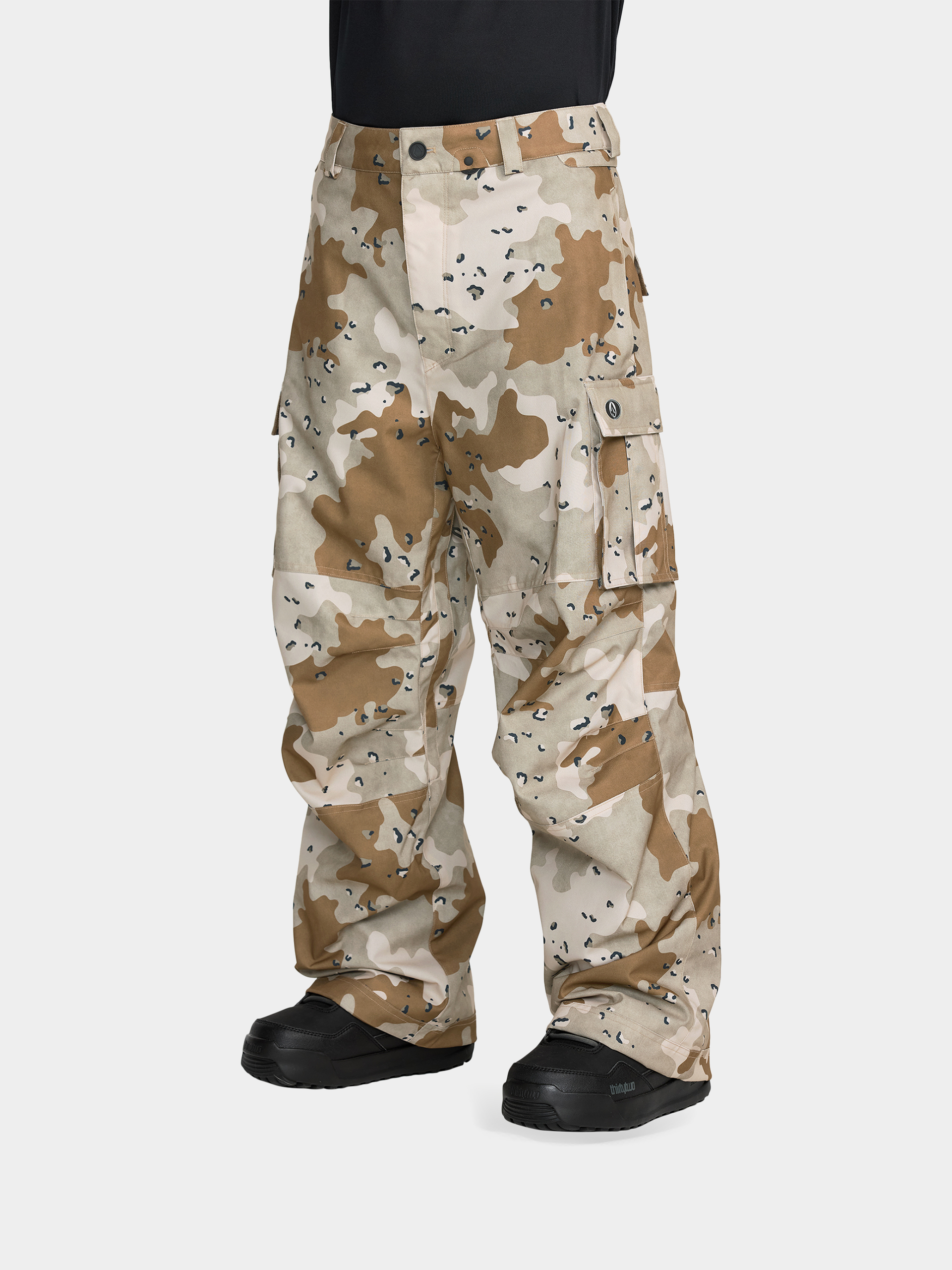 Pánske Snowboardové nohavice Volcom Nwrk Baggy (camouflage)