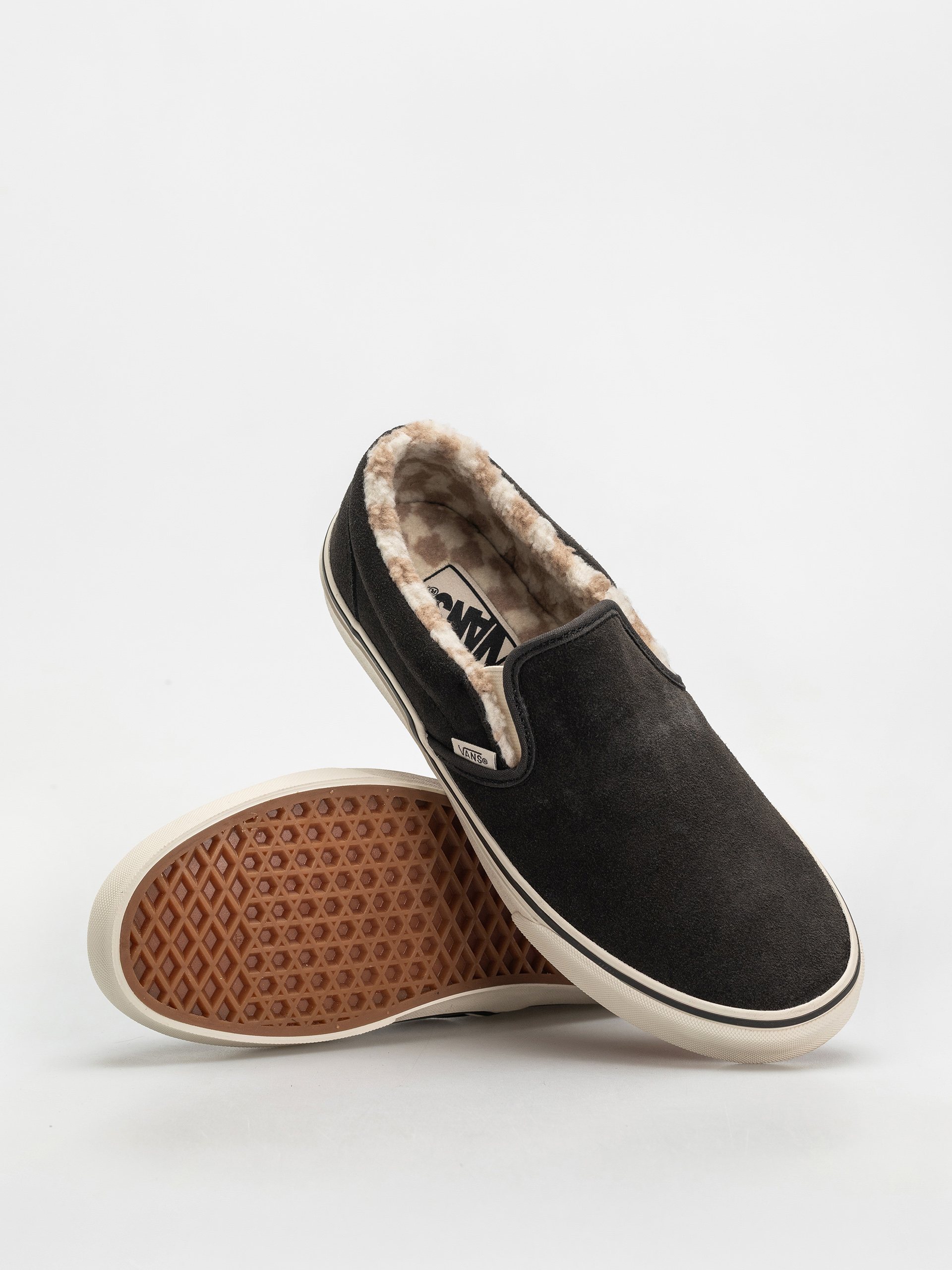 Topánky Vans Classic Slip On (cozy hug faded black)