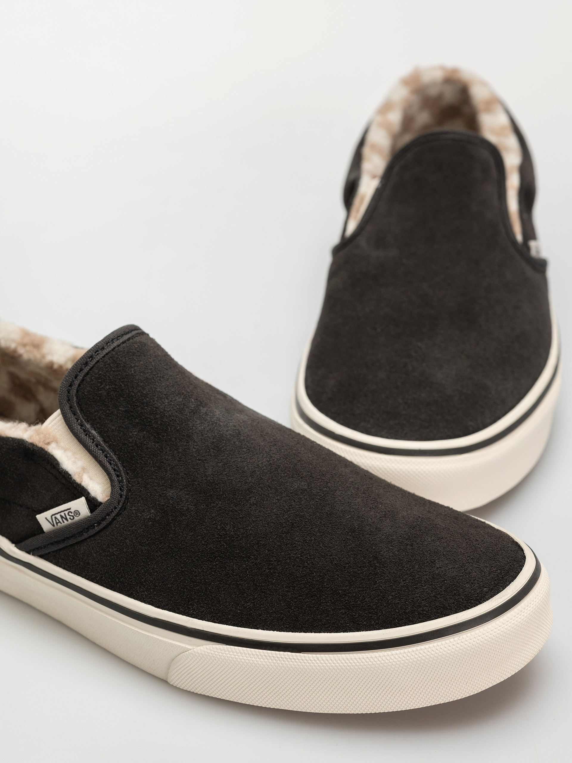 Topánky Vans Classic Slip On (cozy hug faded black)