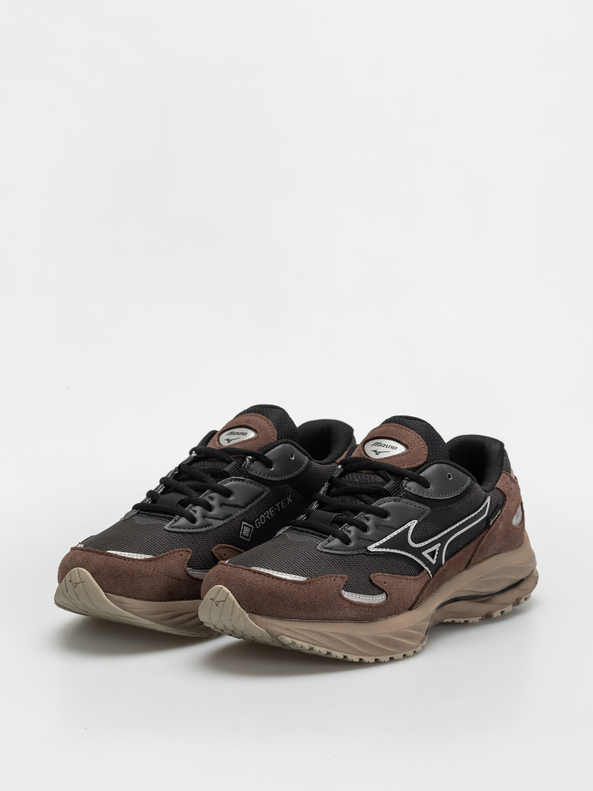Topánky Mizuno Wave Rider GTX (black sand/black/chicory coffee)