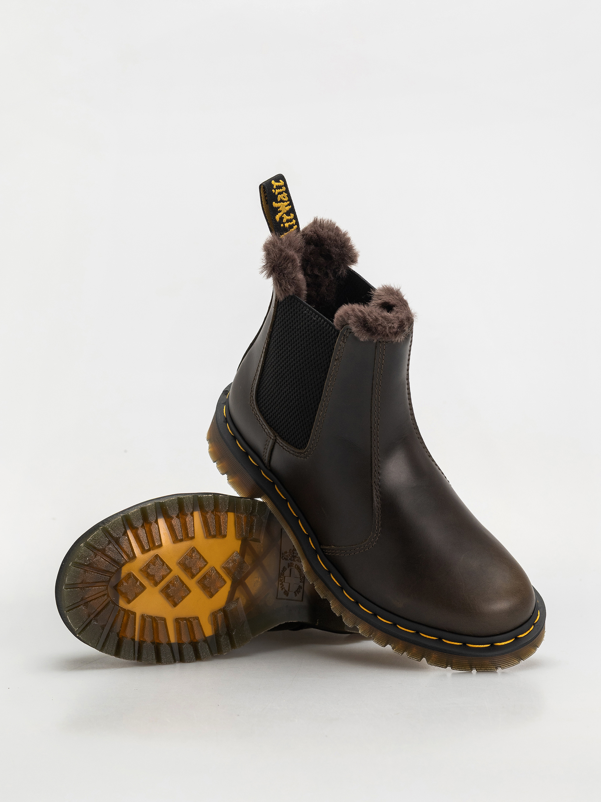 Topánky Dr. Martens 2976 Leonore Chelsea Wmn (dark taupe taupe orleans)