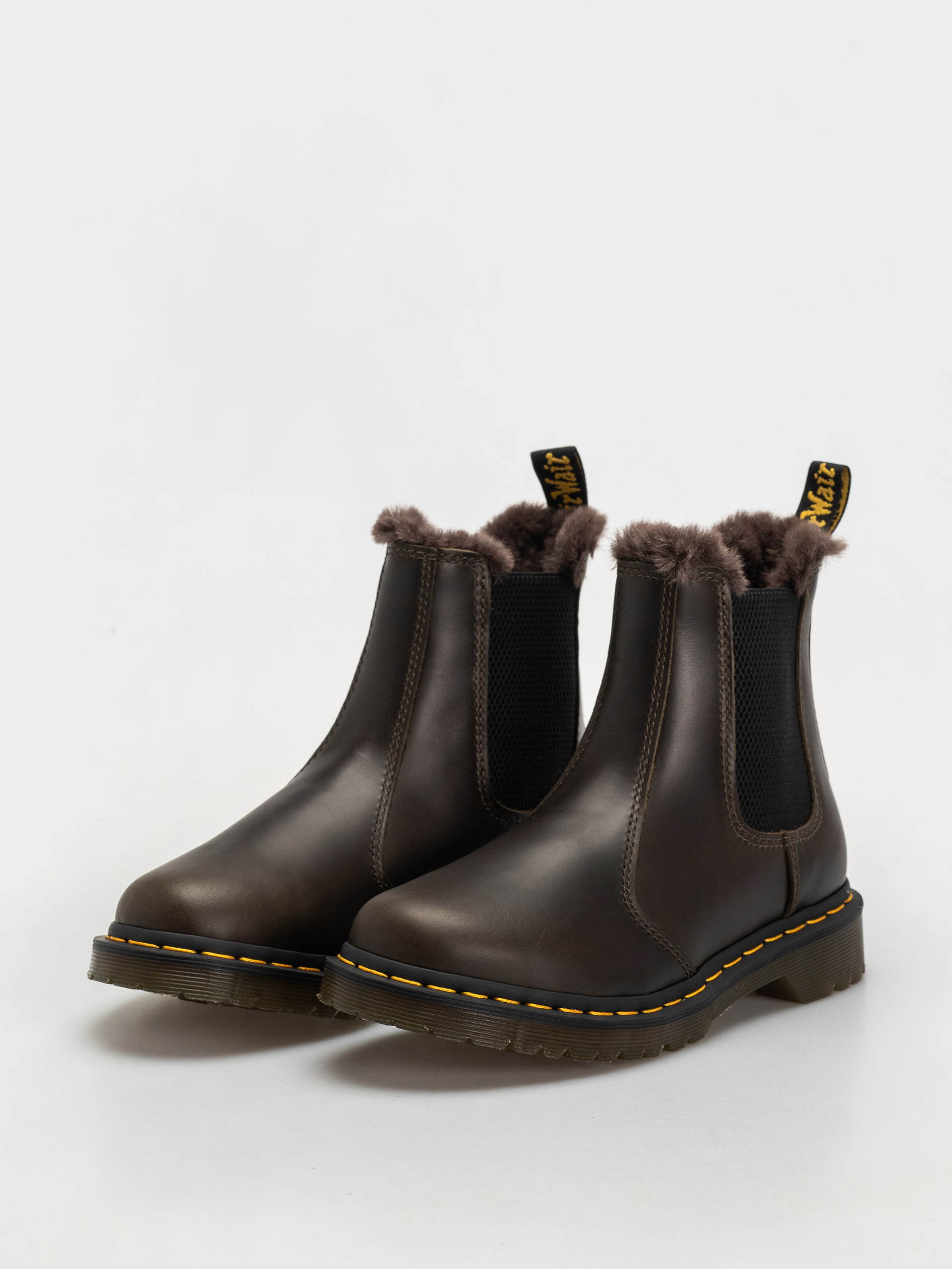 Topánky Dr. Martens 2976 Leonore Chelsea Wmn (dark taupe taupe orleans)