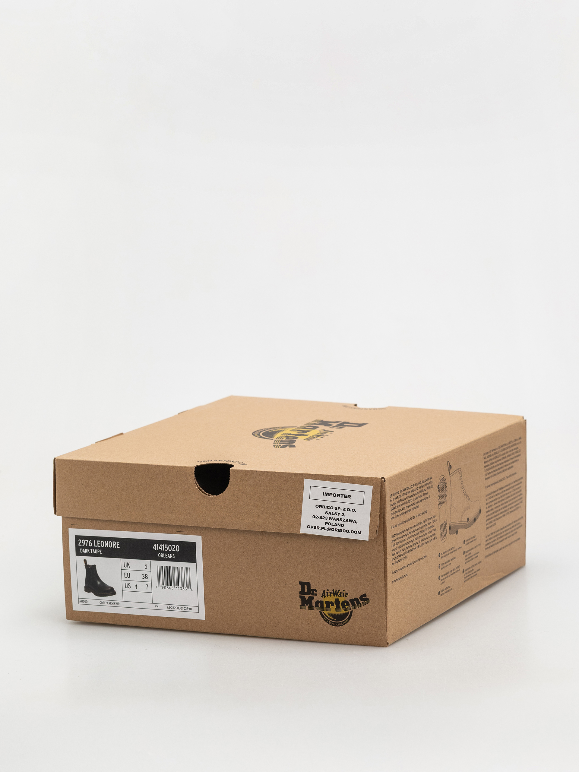 Topánky Dr. Martens 2976 Leonore Chelsea Wmn (dark taupe taupe orleans)