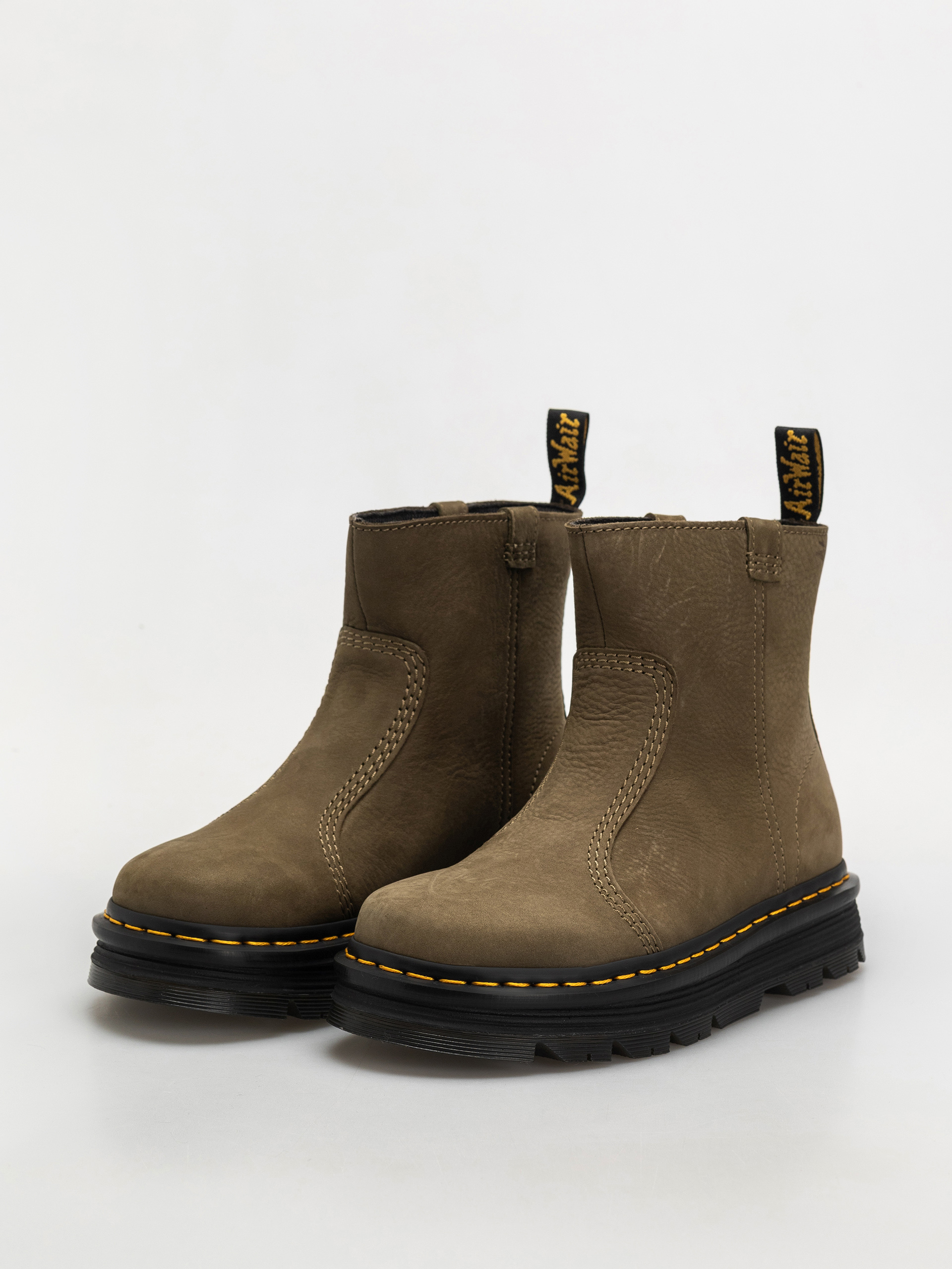 Topánky Dr. Martens ZebZag Rigger Rigger Wmn (dms olive milled nubuck wp)