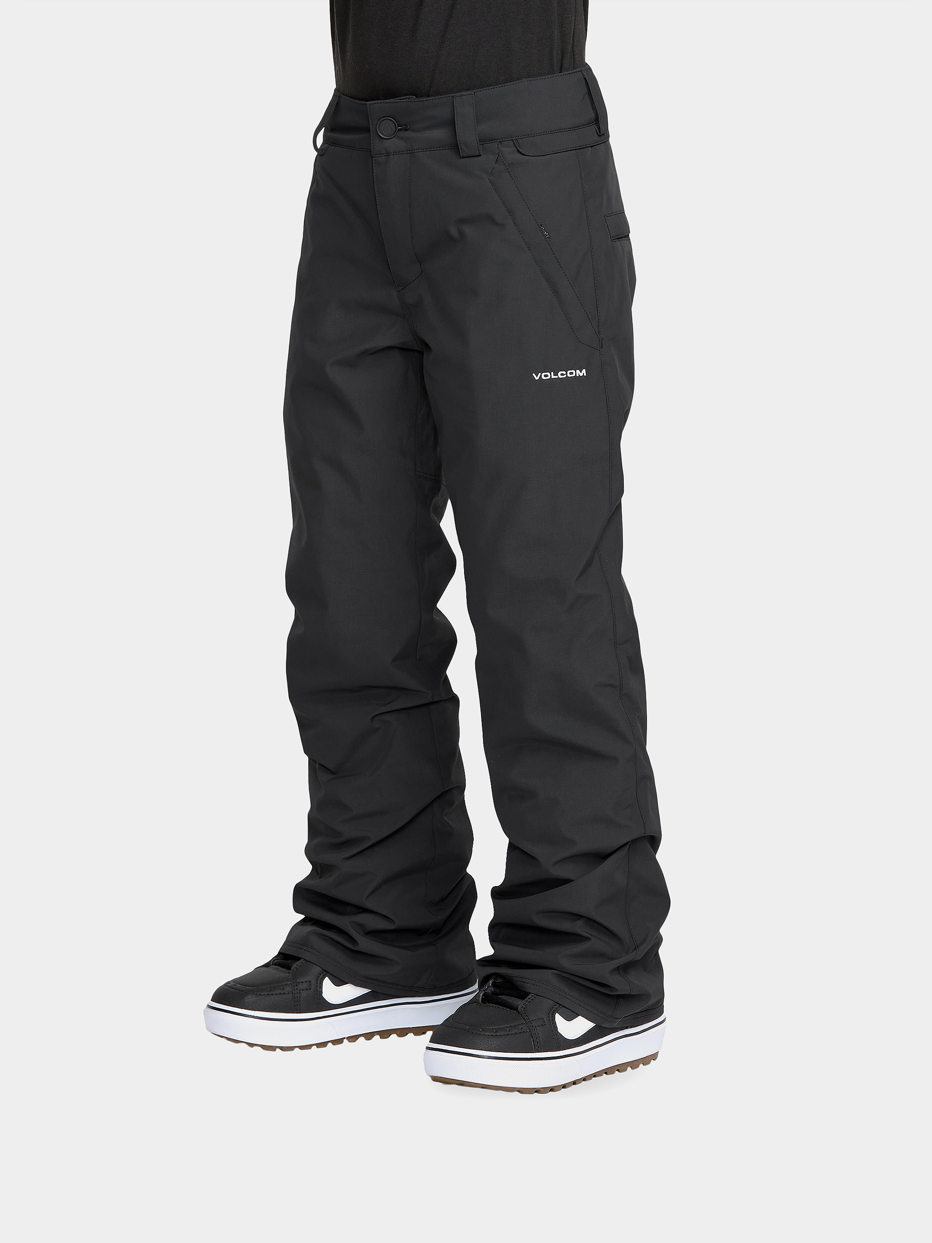 Snowboardové nohavice Volcom Freakin Chino Youth Ins JR (black)