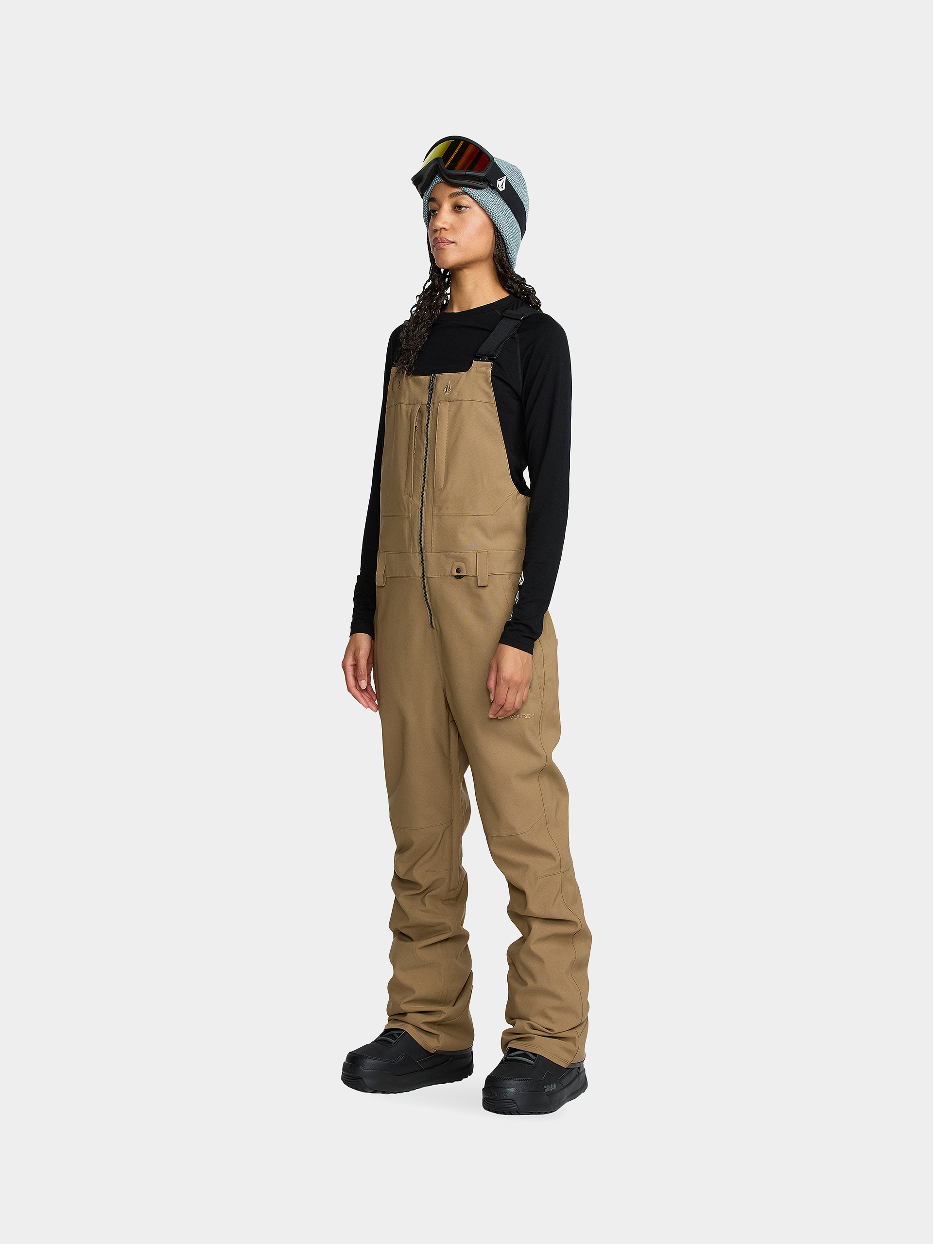 Dámske Snowboardové nohavice Volcom Swift Bib Overall (bronze)