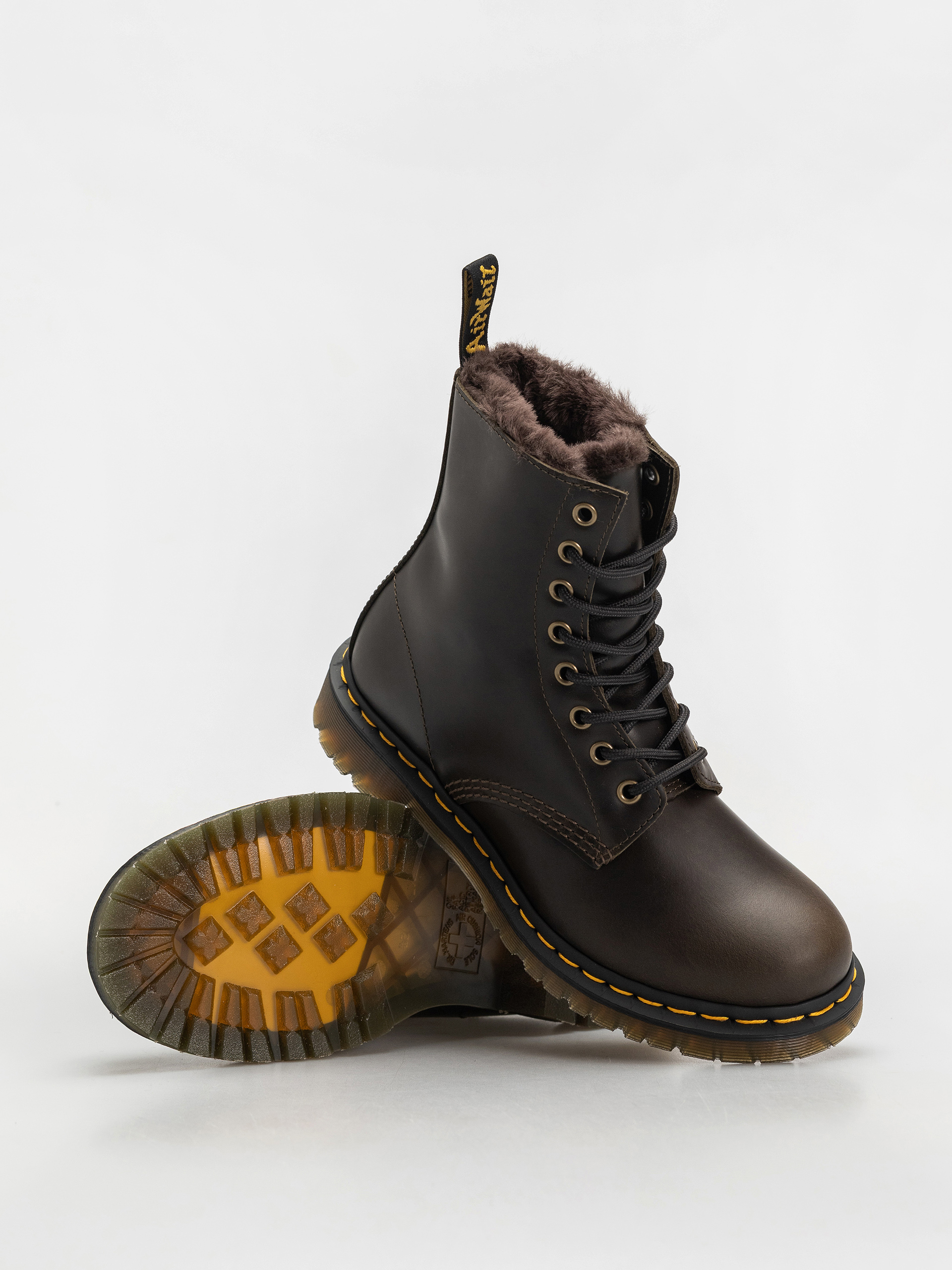 Topánky Dr. Martens 1460 Serena Wmn (dark taupe taupe orleans)