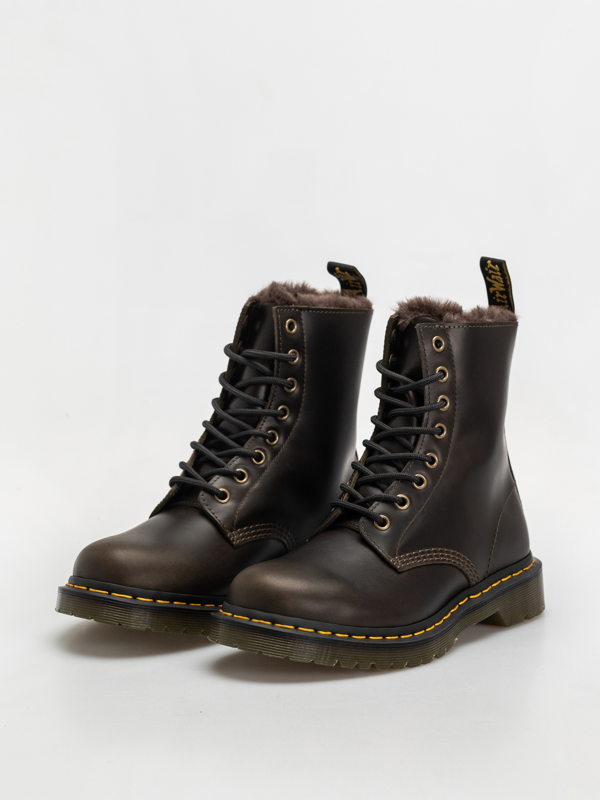 Topánky Dr. Martens 1460 Serena Wmn (dark taupe taupe orleans)
